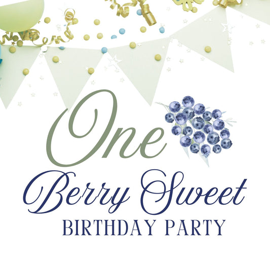Berry Sweet: Blueberry First Birthday Party Ideas!