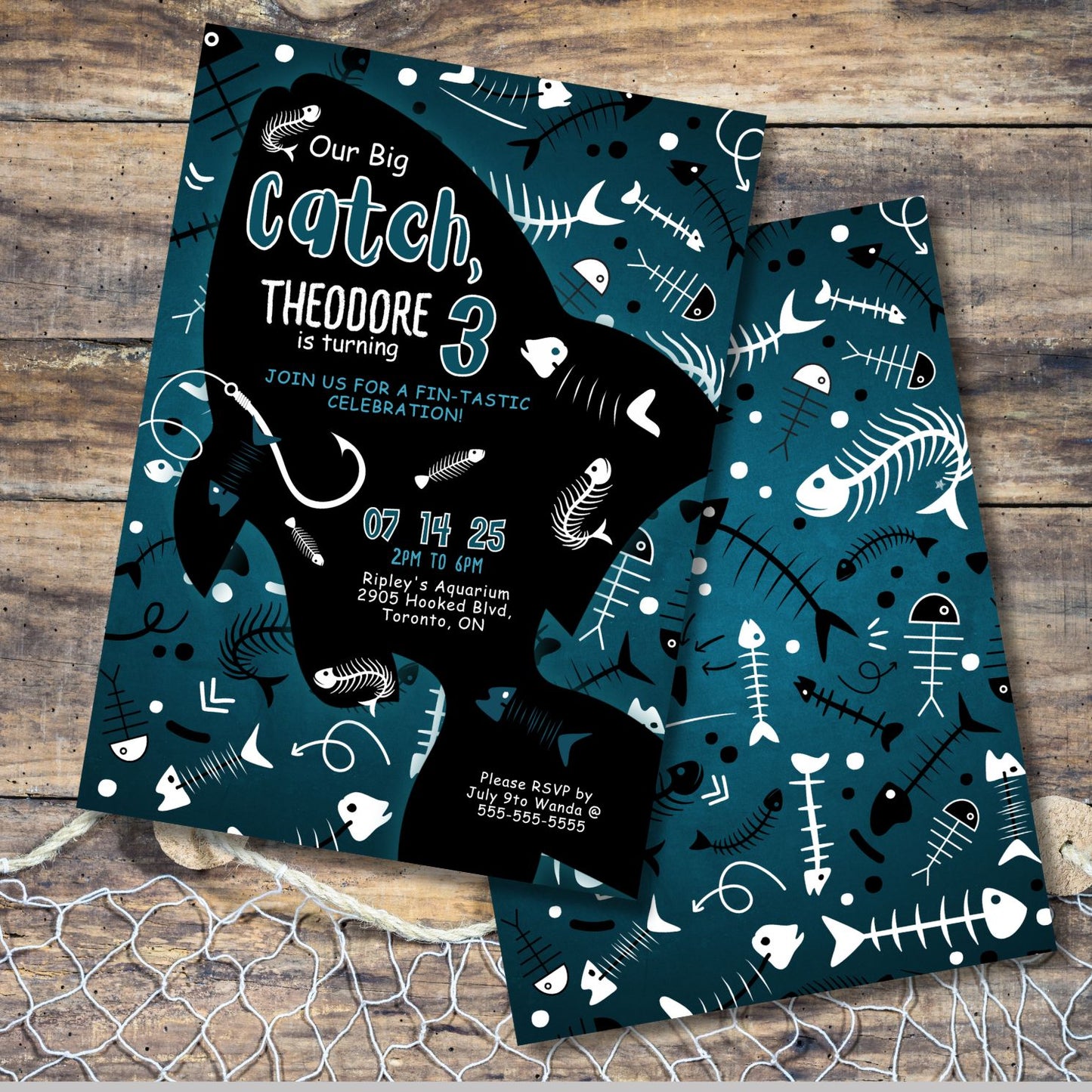 Our Big Catch Birthday Invitation