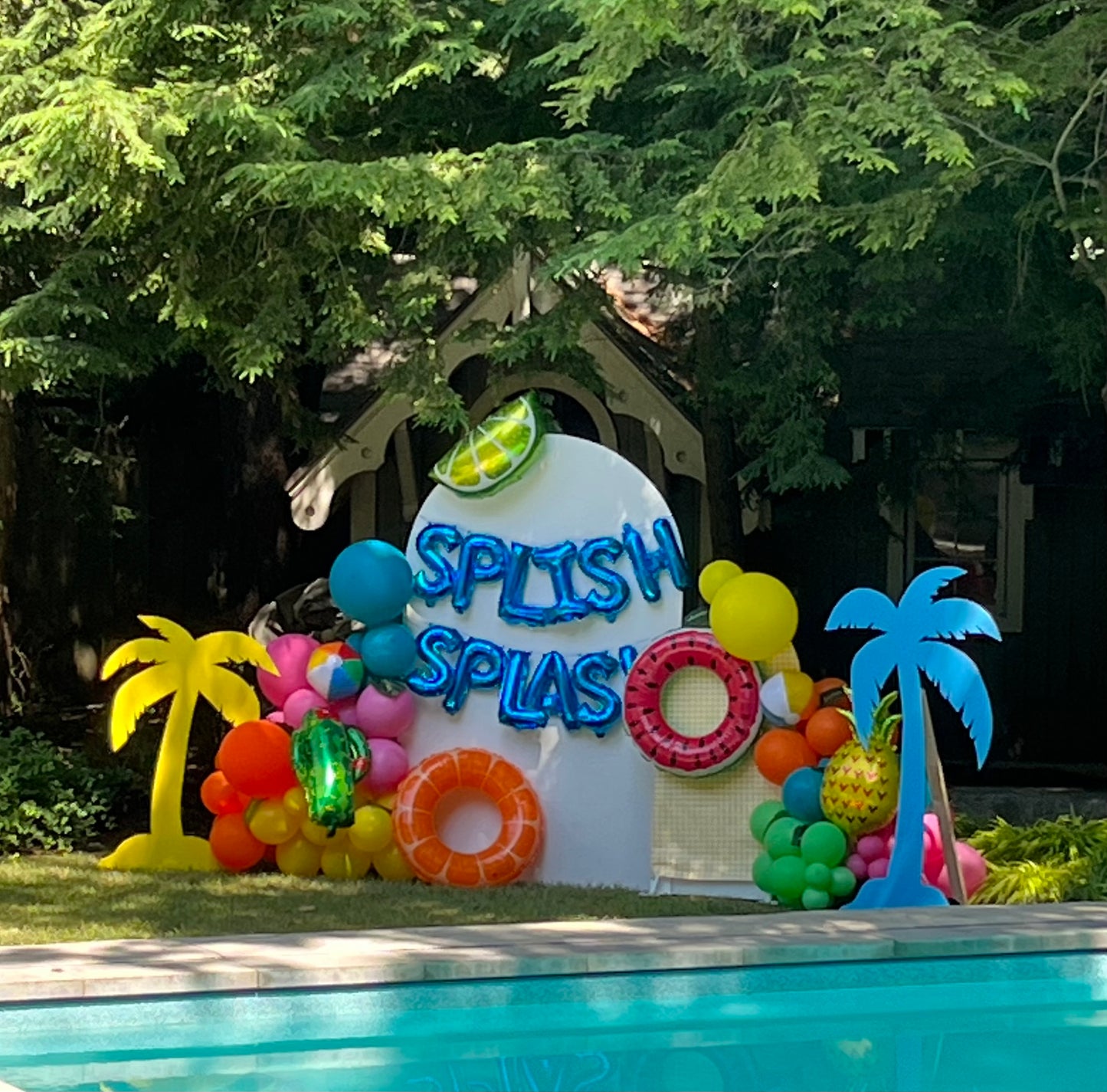 Splish Splash Pool Party Display Rental