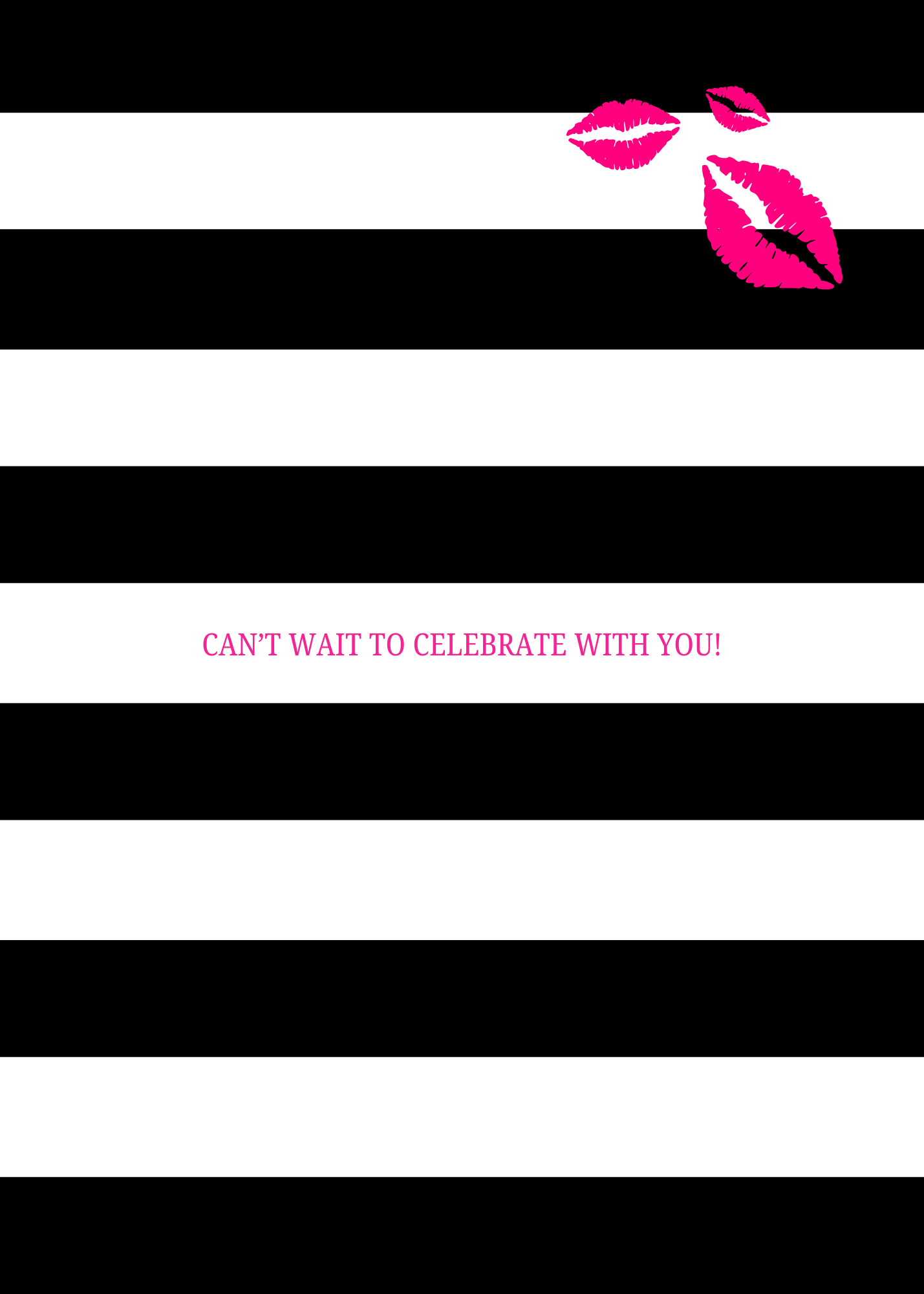 Sephora Theme Birthday Invitation Template
