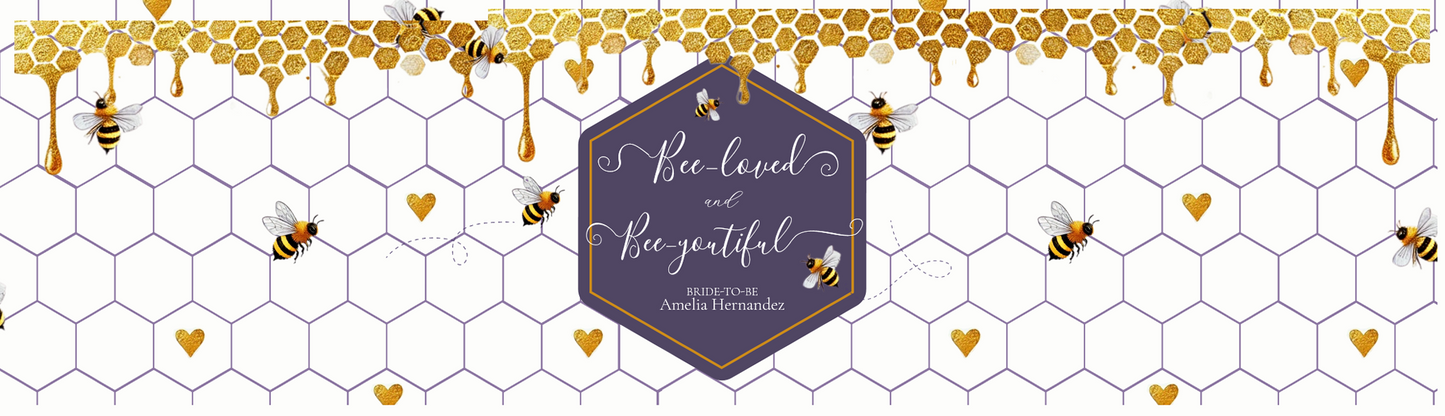 Bee-loved and Bee-youtiful Water Bottle Label