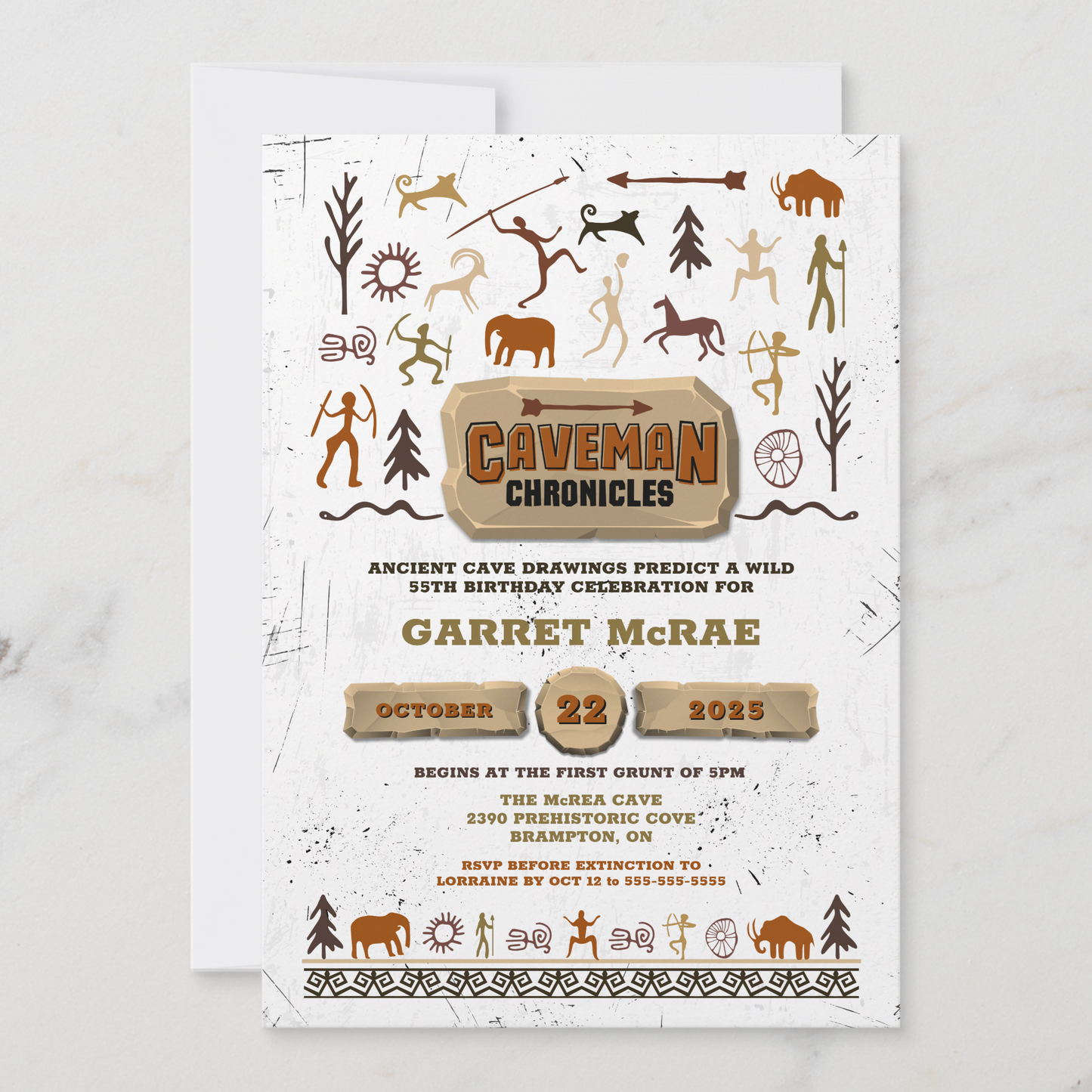 Tomahawk Birthday Party Invitation (Copy)