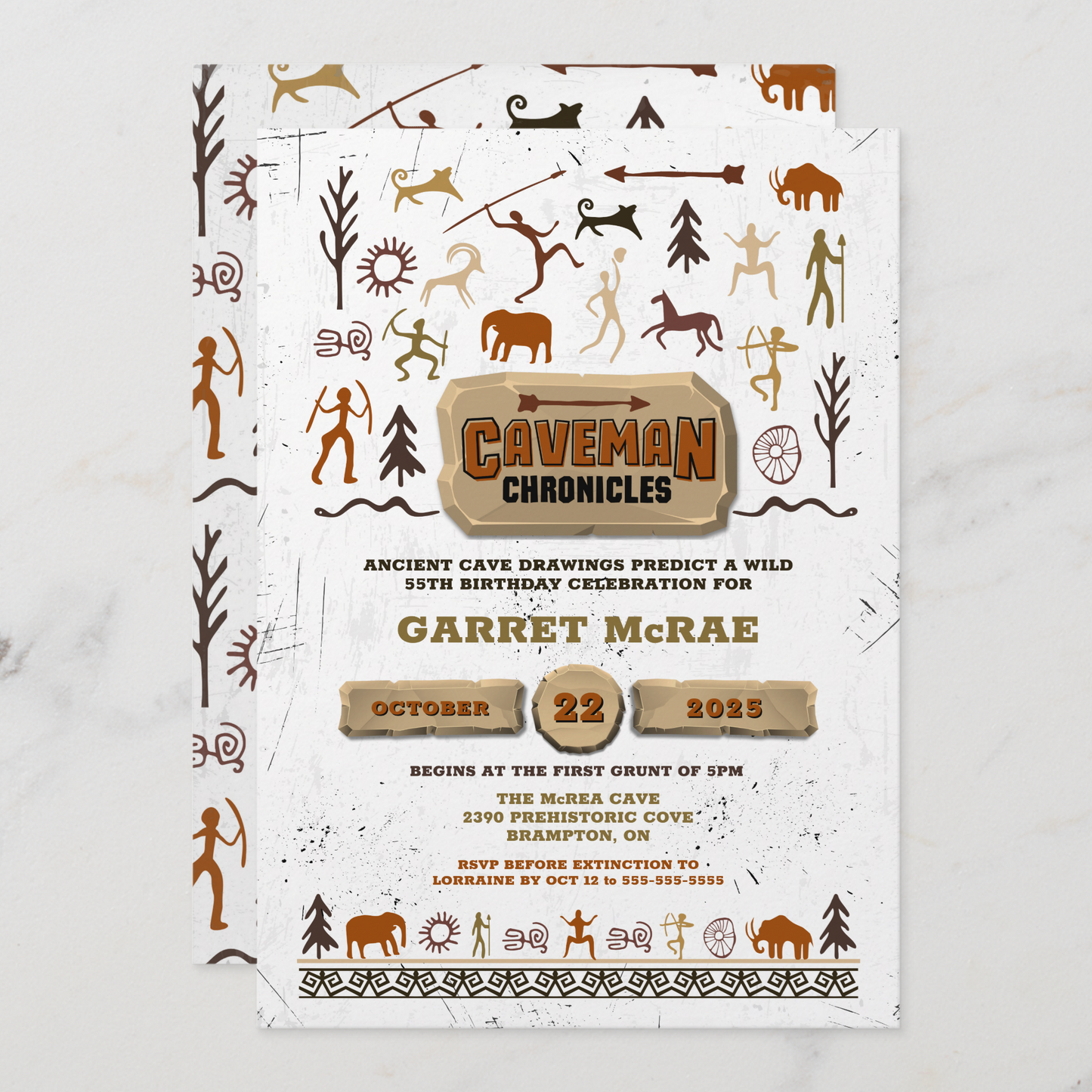 Tomahawk Birthday Party Invitation (Copy)