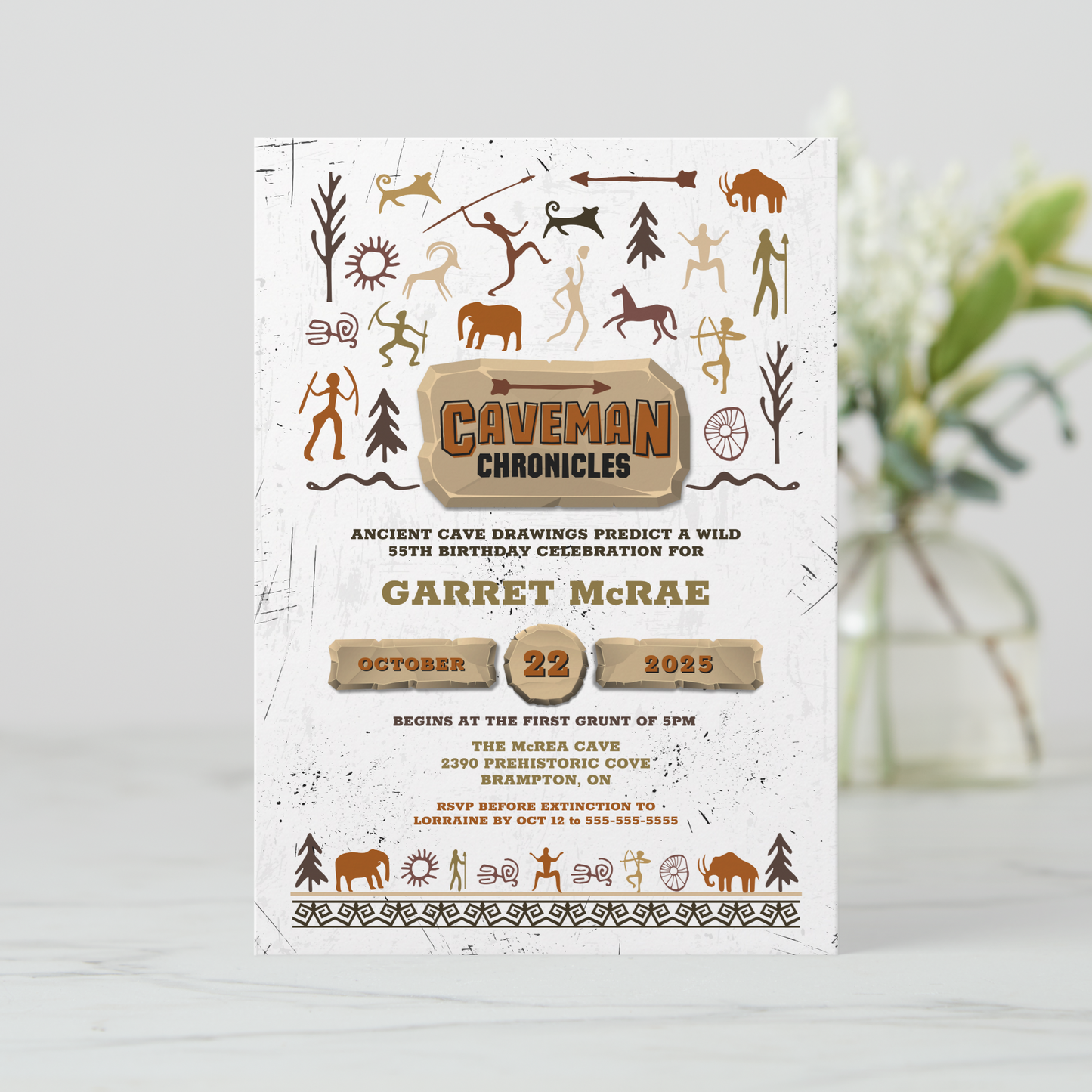 Tomahawk Birthday Party Invitation (Copy)