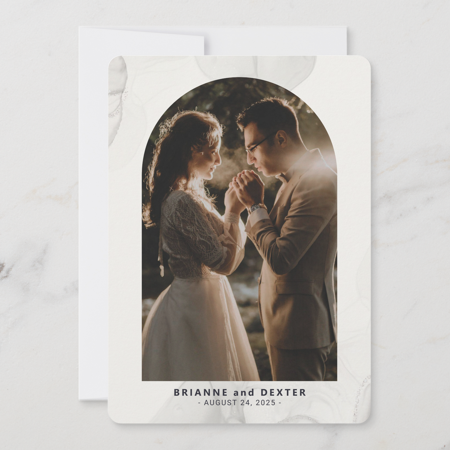 Contemporary Celestial Wedding Invitation