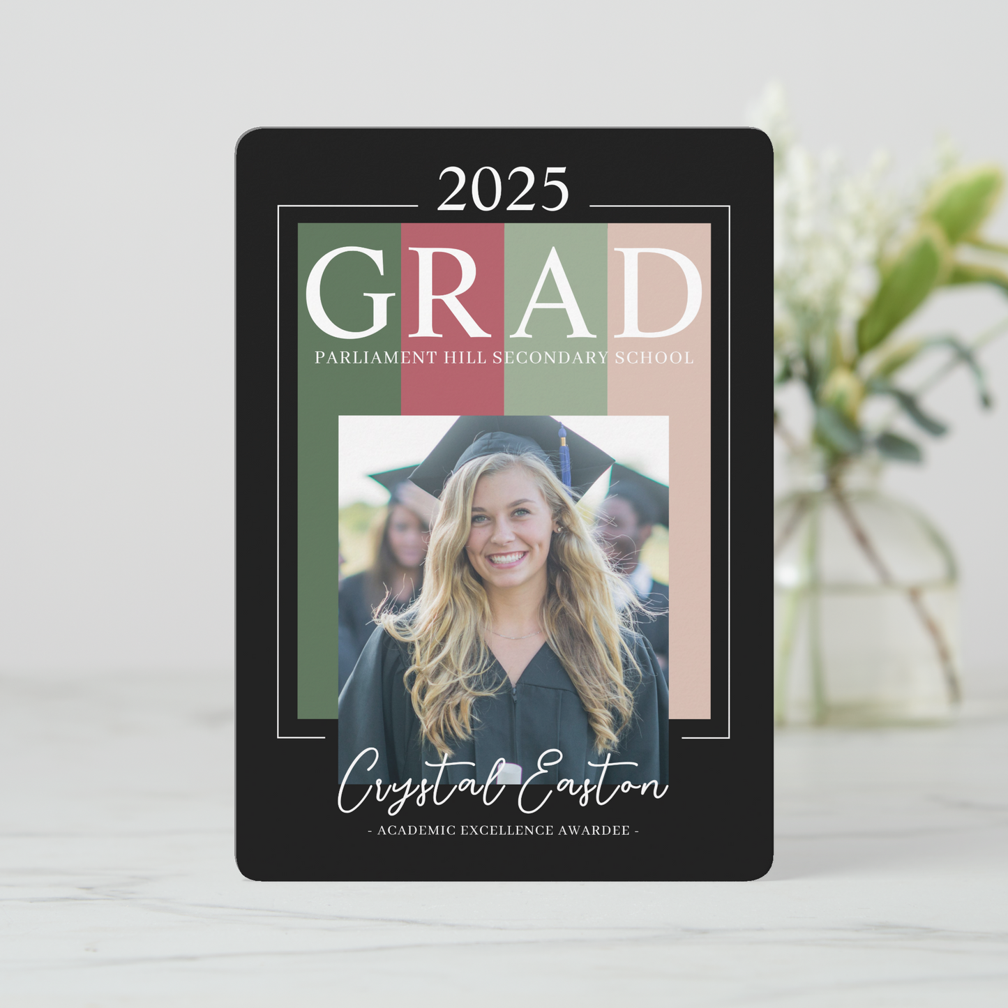 Contemporary Multicoloured Grad Party Invitation