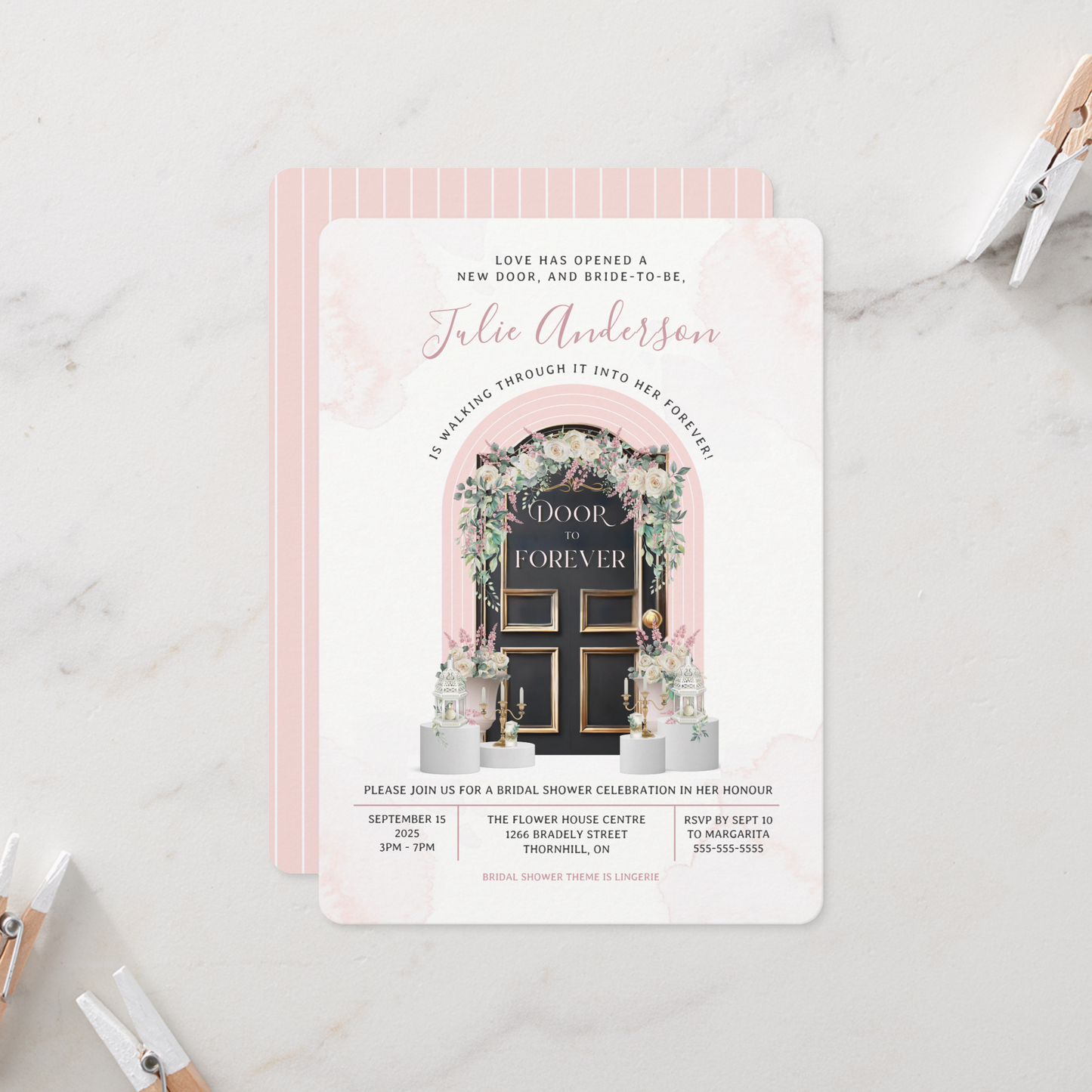 Door To Forever Bridal Shower Invitation