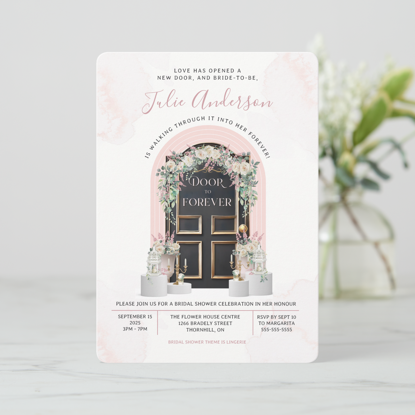 Door To Forever Bridal Shower Invitation