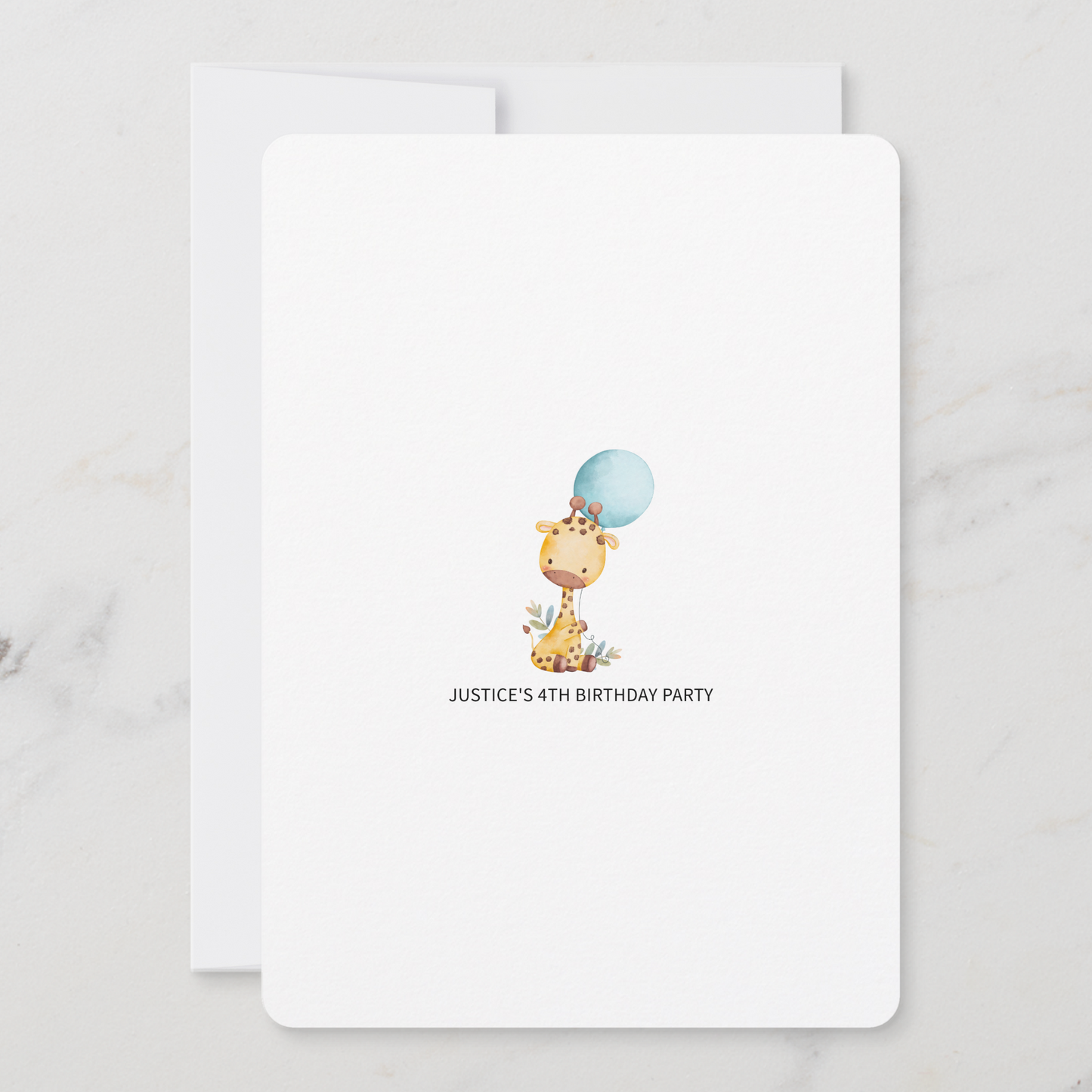 Hold On To Your Balloons Kids Birthday Invitation