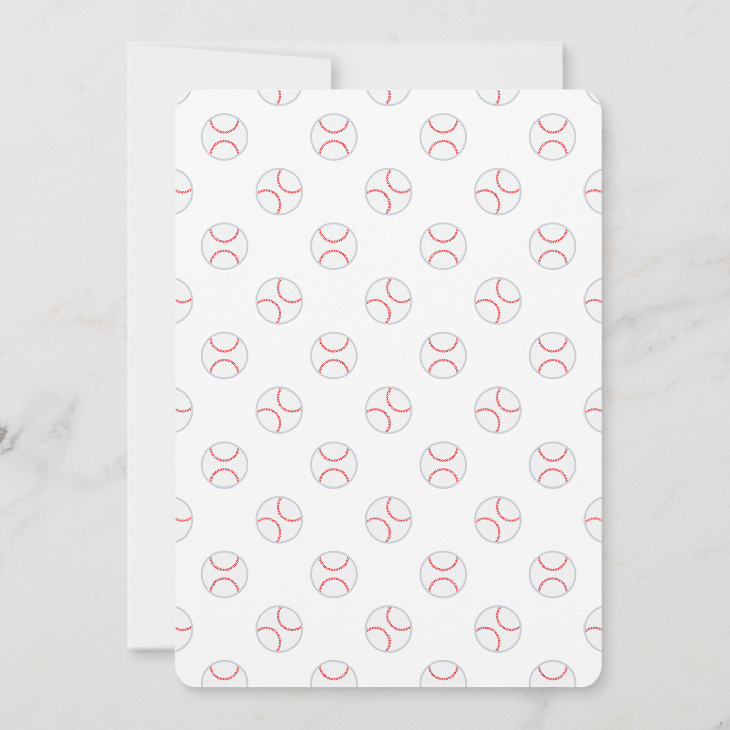 Tiny Slugger Baseball Baby Shower Invitation