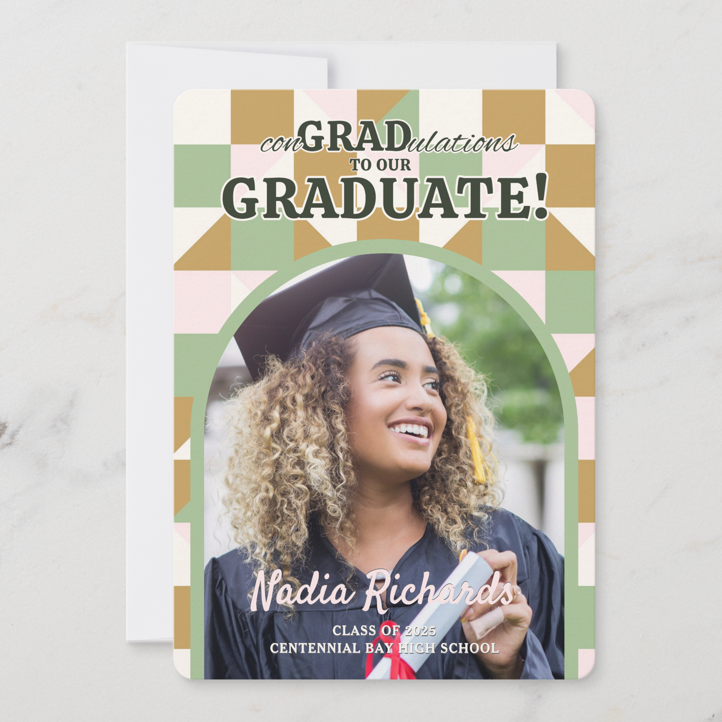 Mosaic Photo Graduation Party Invitation