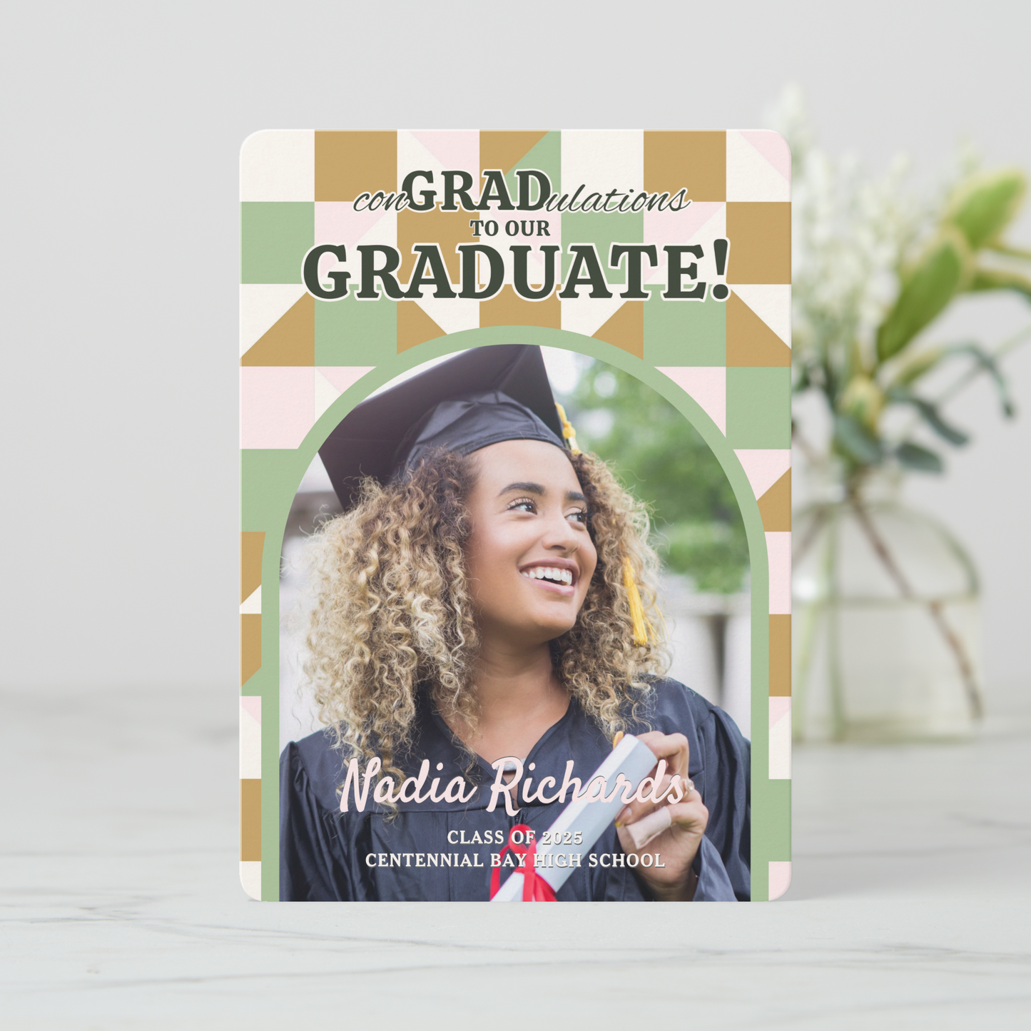 Mosaic Photo Graduation Party Invitation