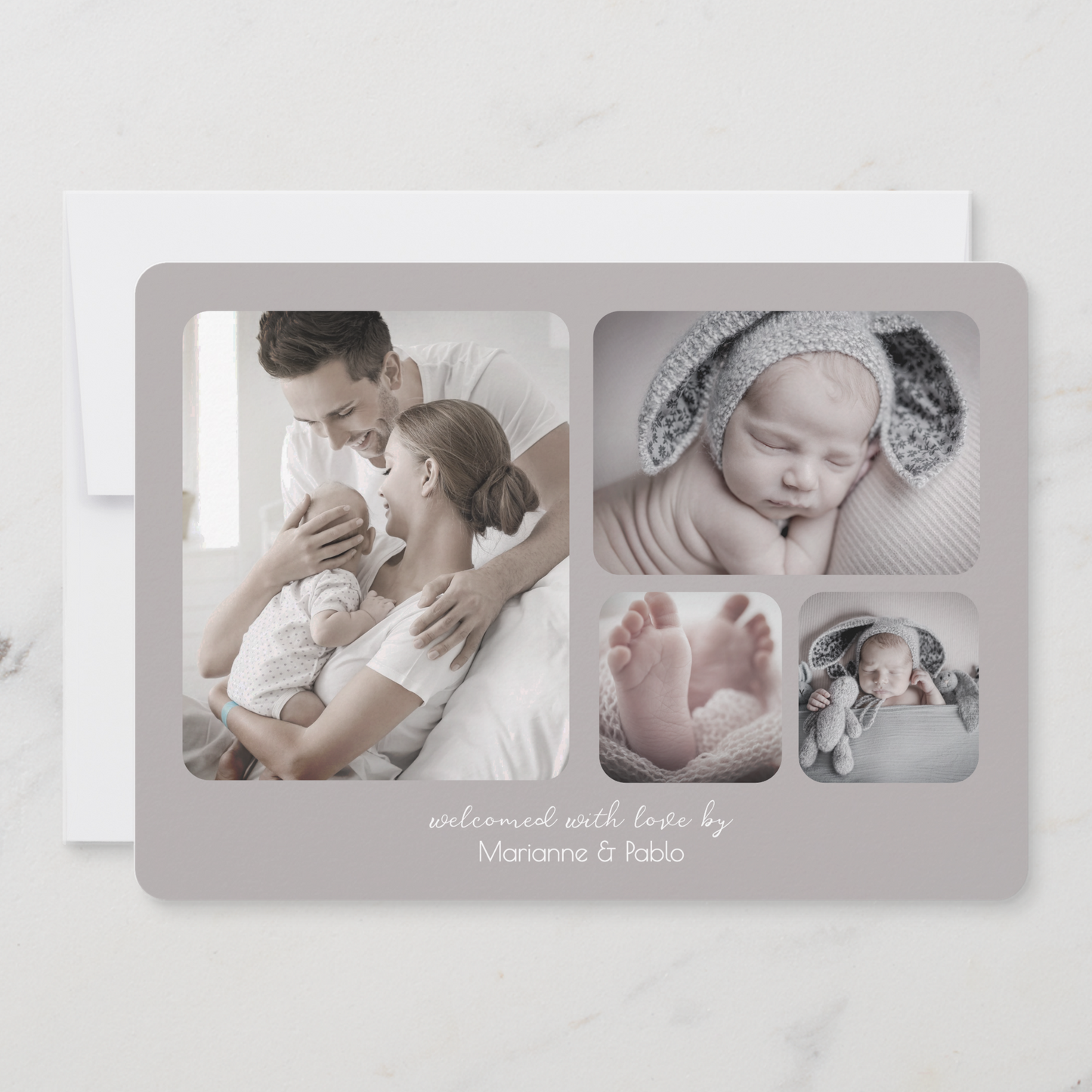 Somebunny Is Here Birth Announcement Card