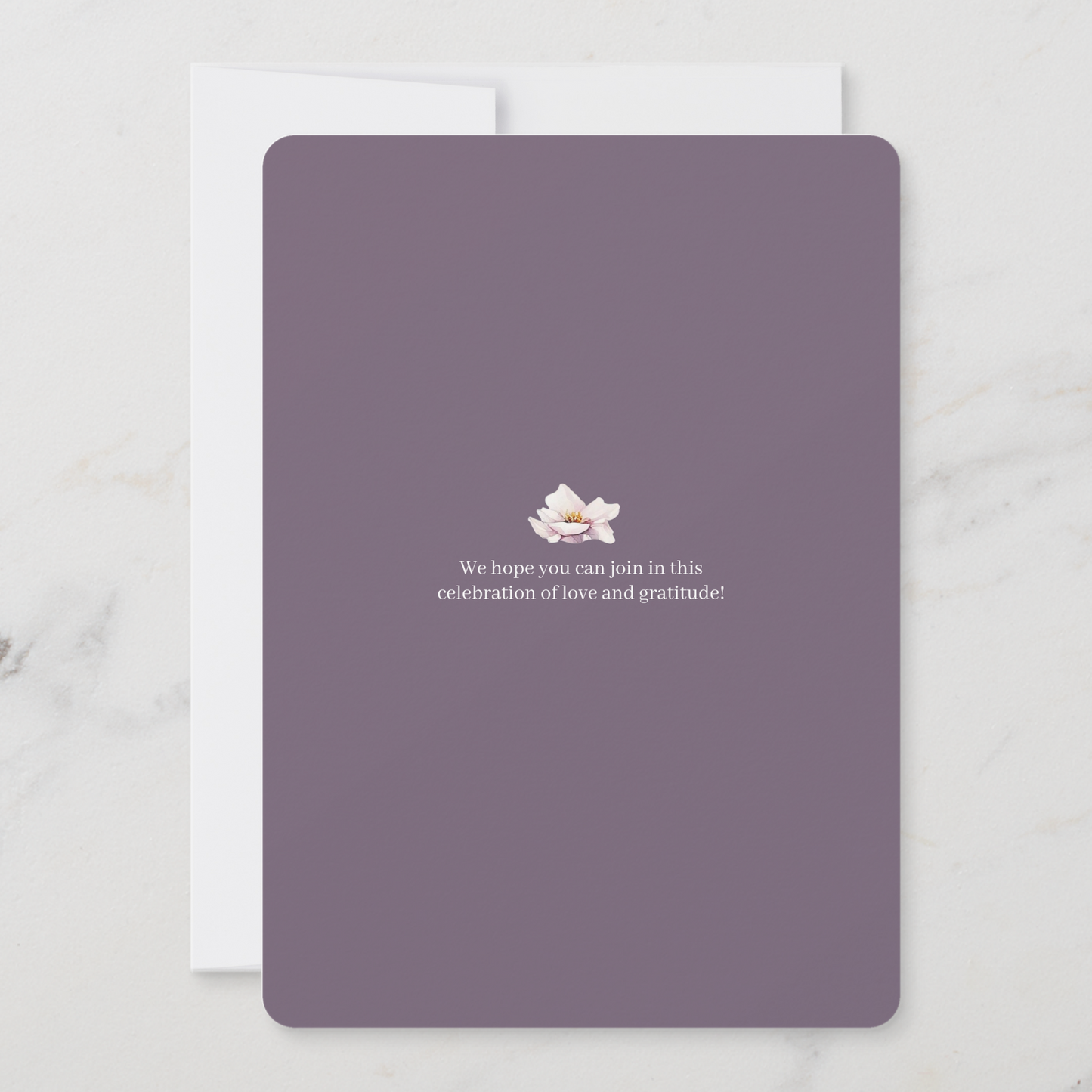 Alabaster Box Purple Birthday Invitation
