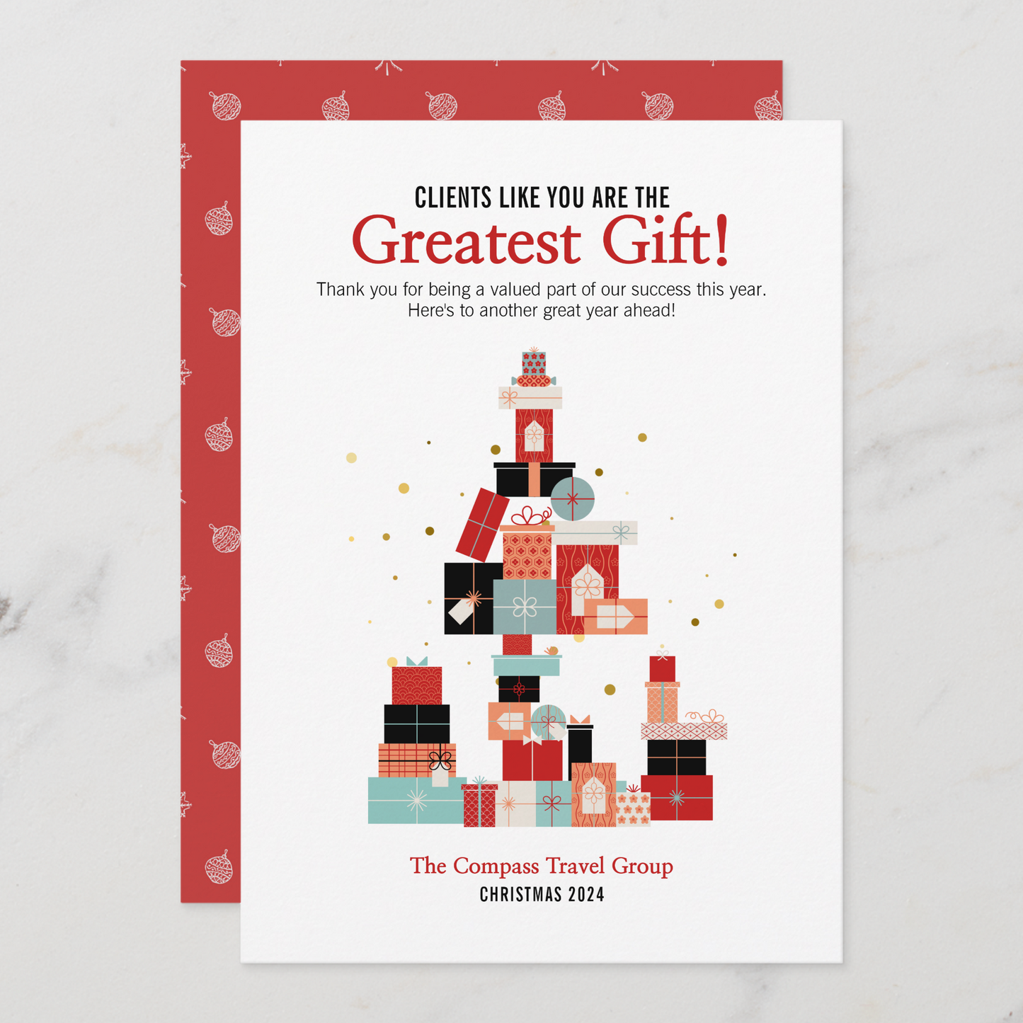 Clients Are The Greatest Gift Christmas Card