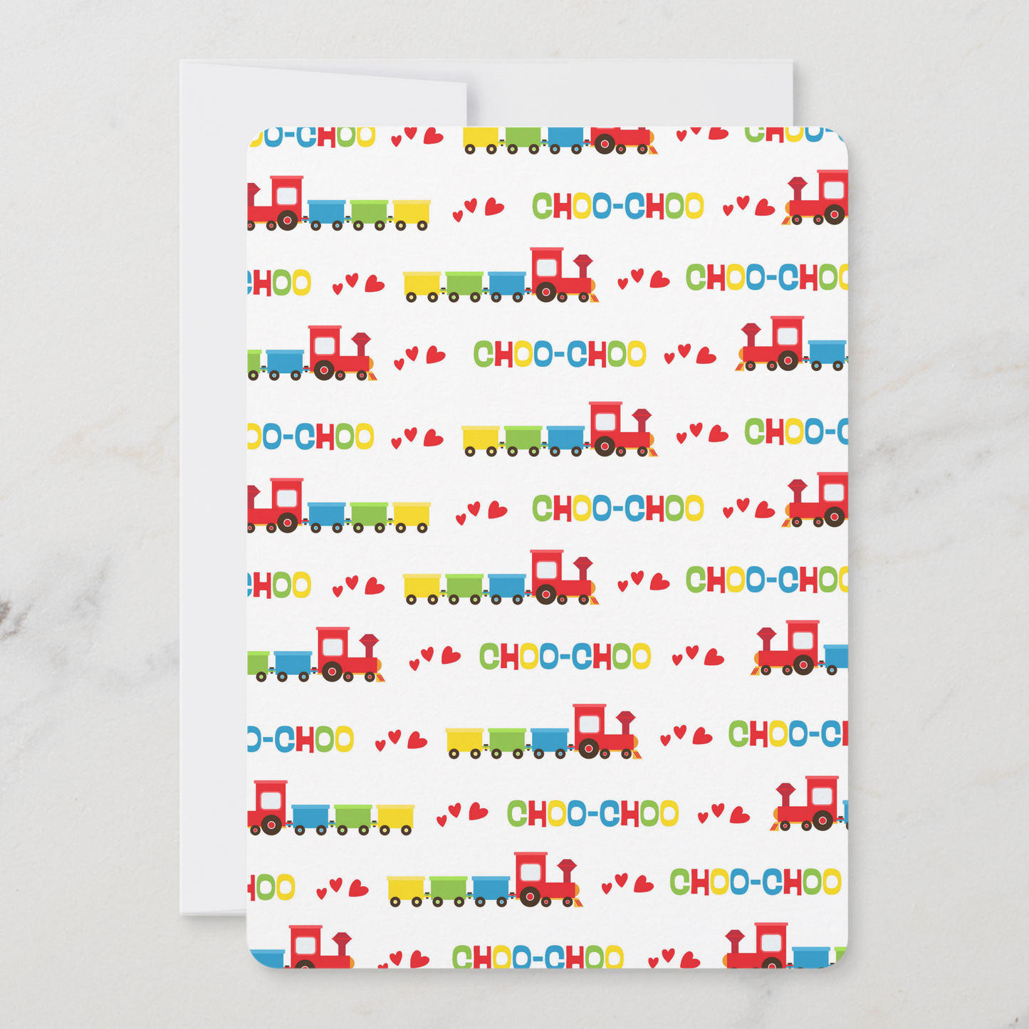 First Birthday Train Invitation