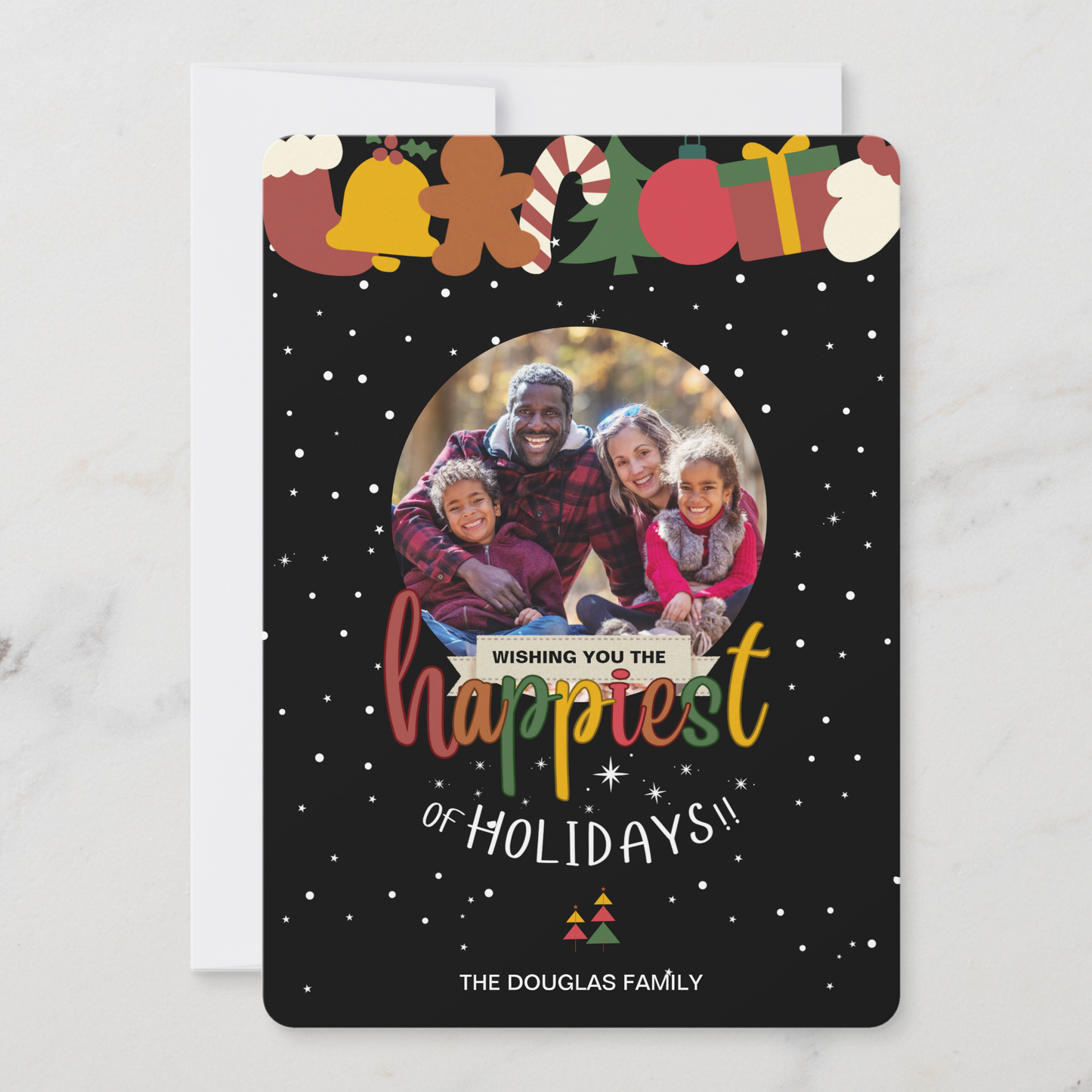 Happiest of Holidays Christmas Photo Card