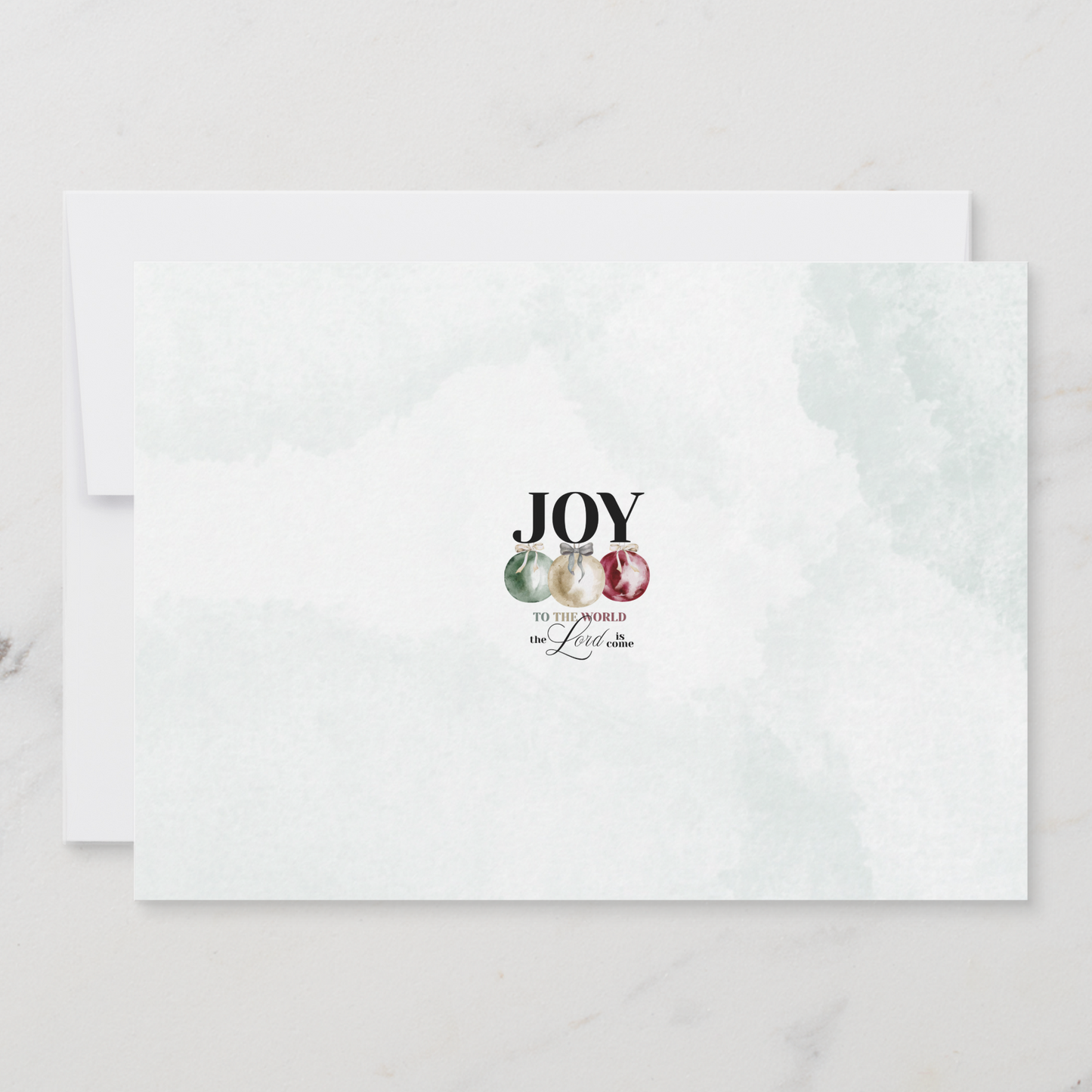 Joy To The World Photo Holiday Card