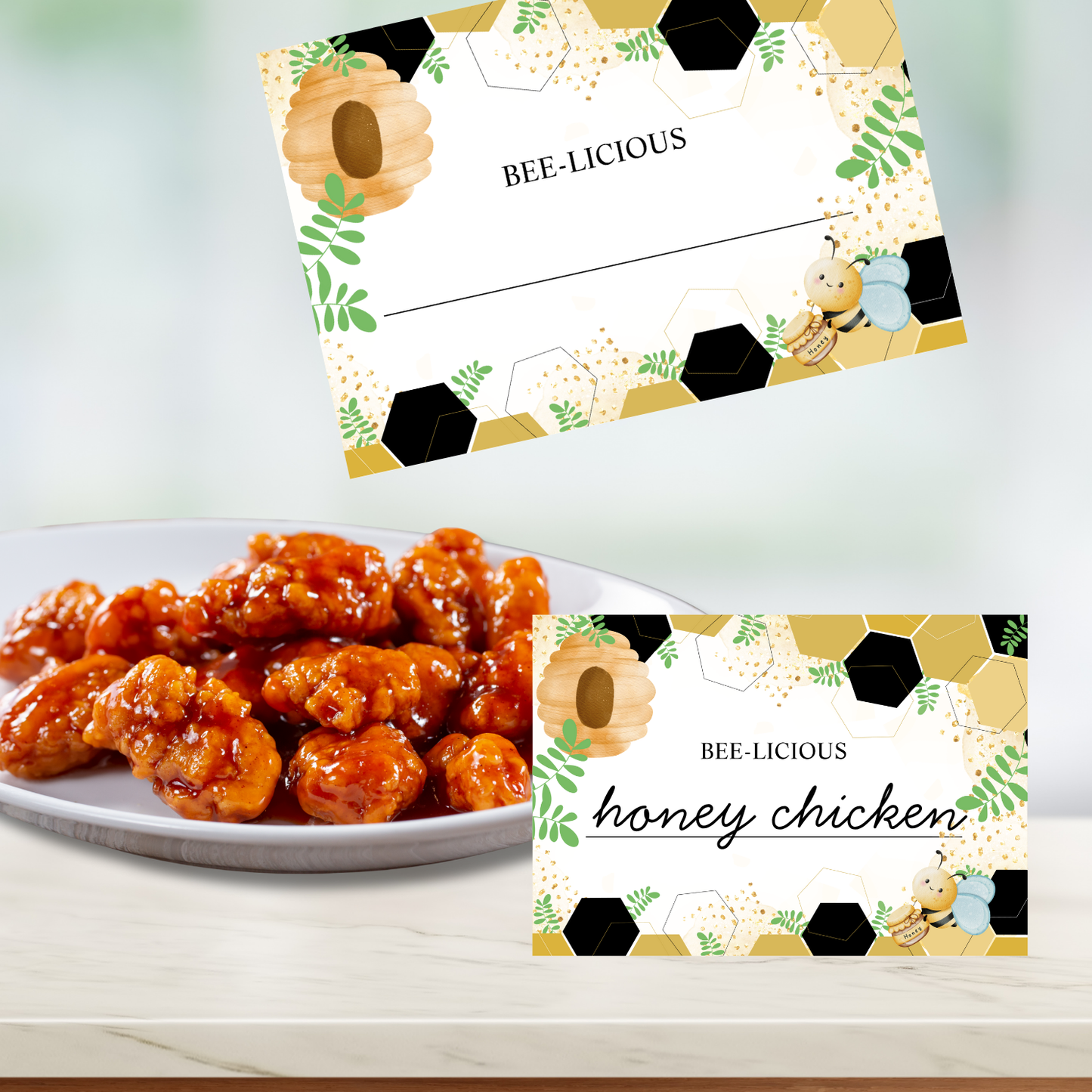 Bee Birthday Party Printable Bundle – Instant Download (No Customization)