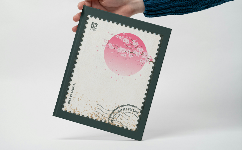 Cherry Blossom Weekly Planner | Women's Planner with Meal Planning & Mood Tracker