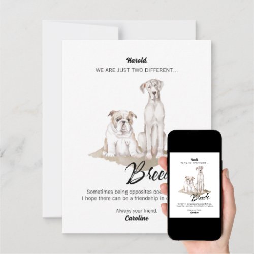 Different Breeds Breakup Card