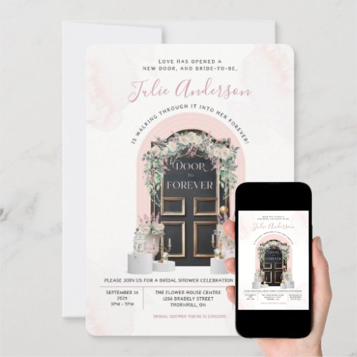 Door To Forever Bridal Shower Invitation