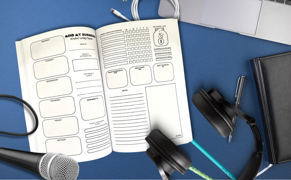 Dance Crew Student Planner | Weekly Planner for Dancers with Habit Tracker
