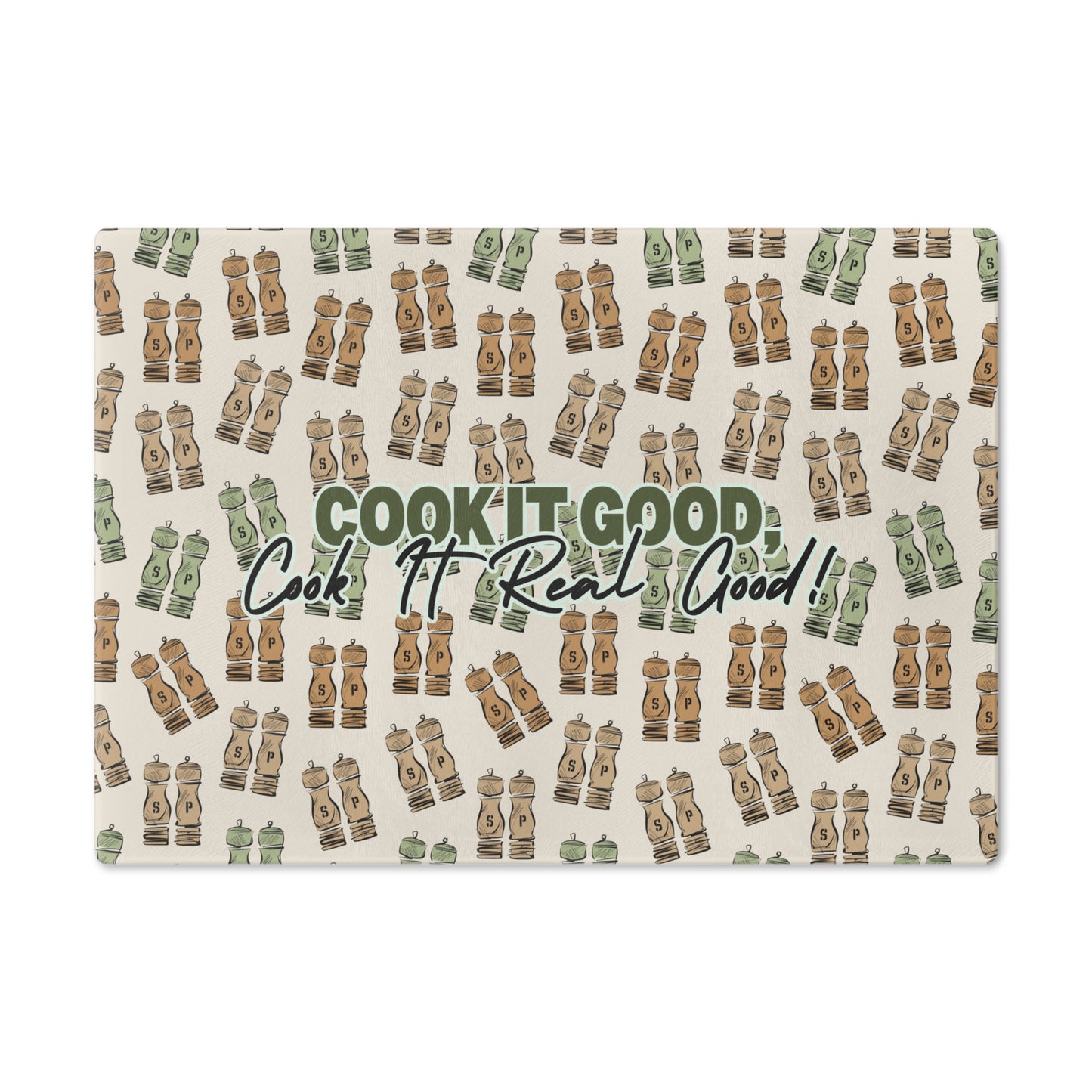 Salt & Pepper - Cook It Real Good Cutting Board