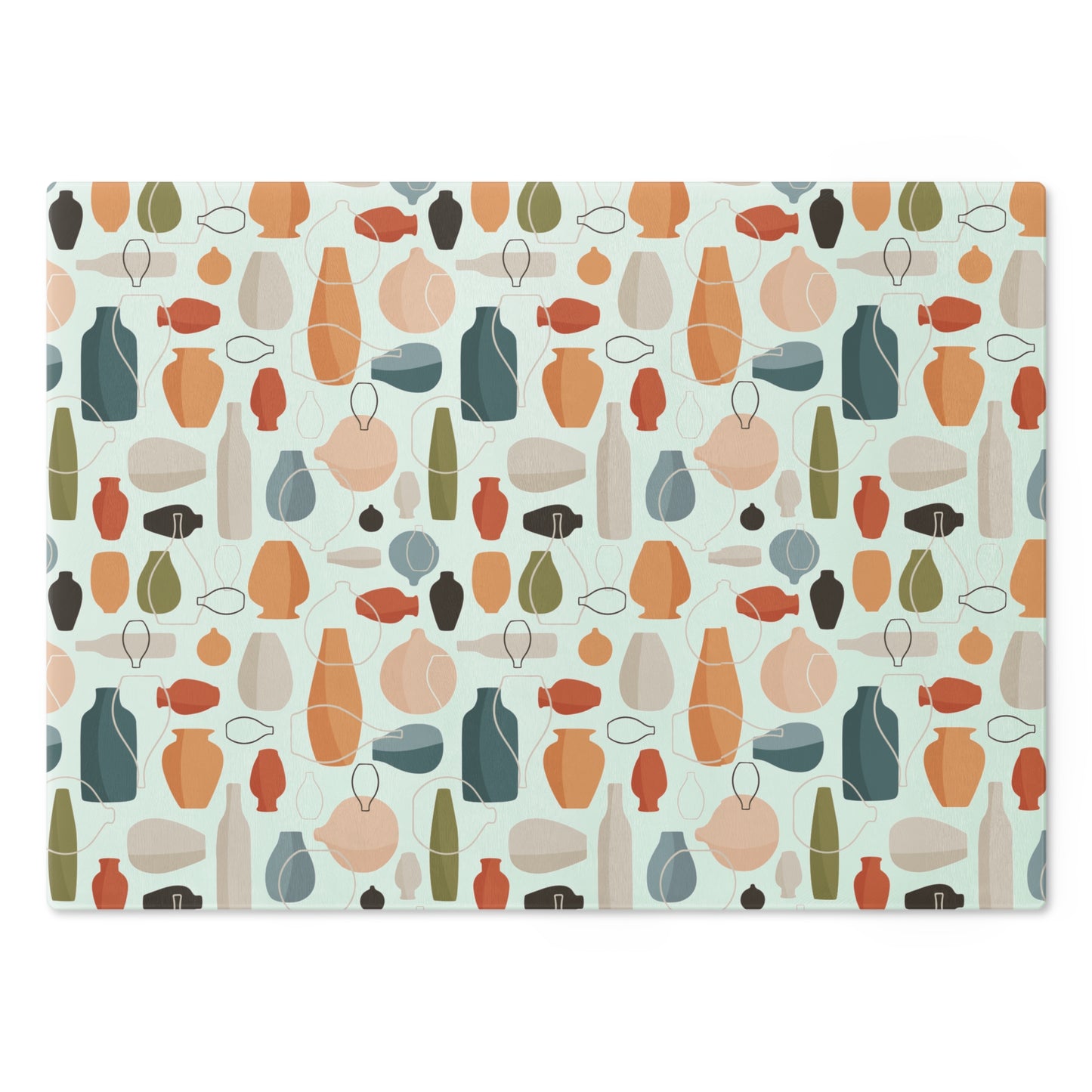 Decorative Vase Patterned Cutting Board