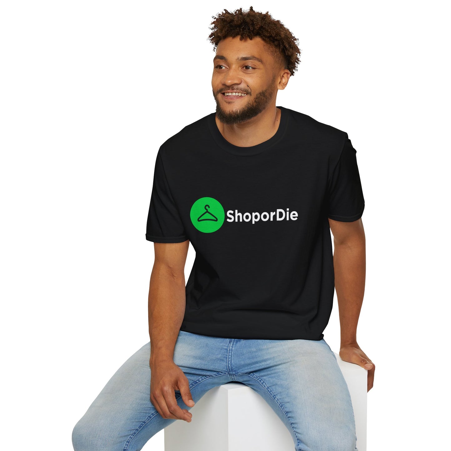 Shop or Die Unisex Softstyle T-Shirt