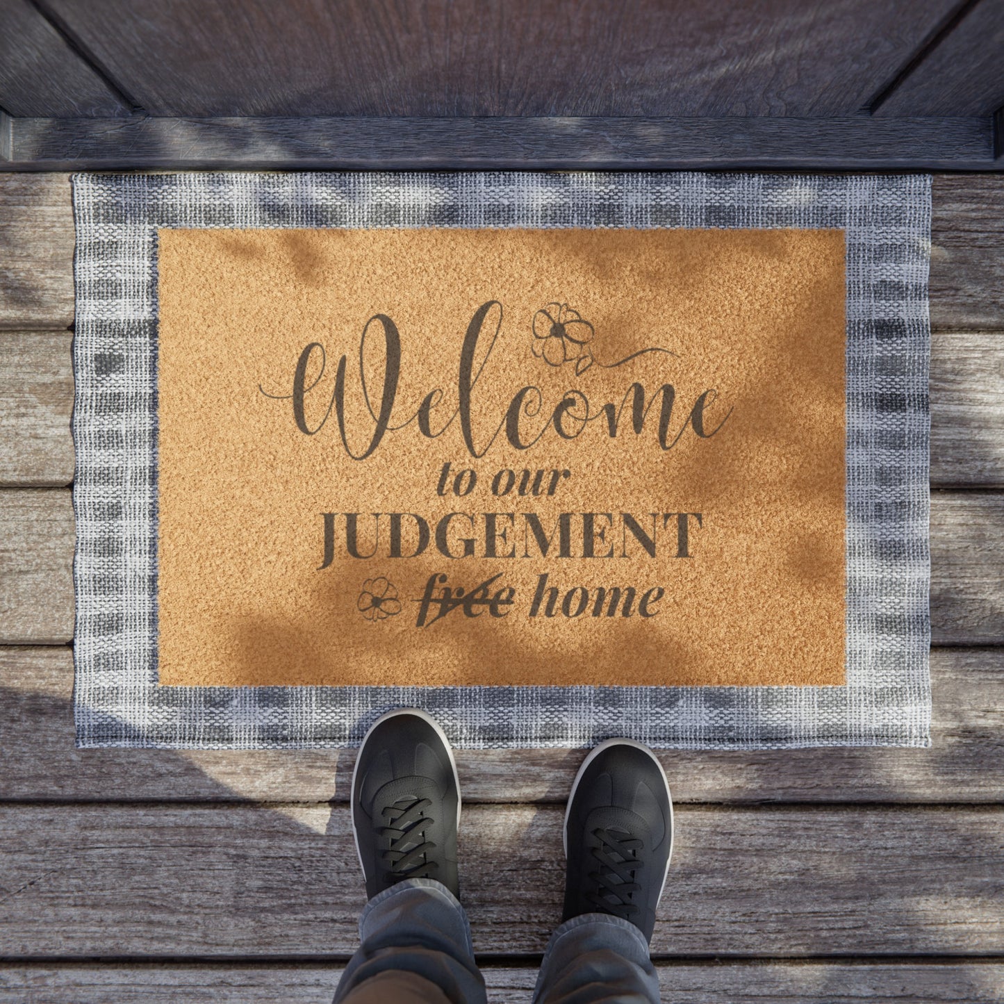 Judgement Free Welcome Doormat