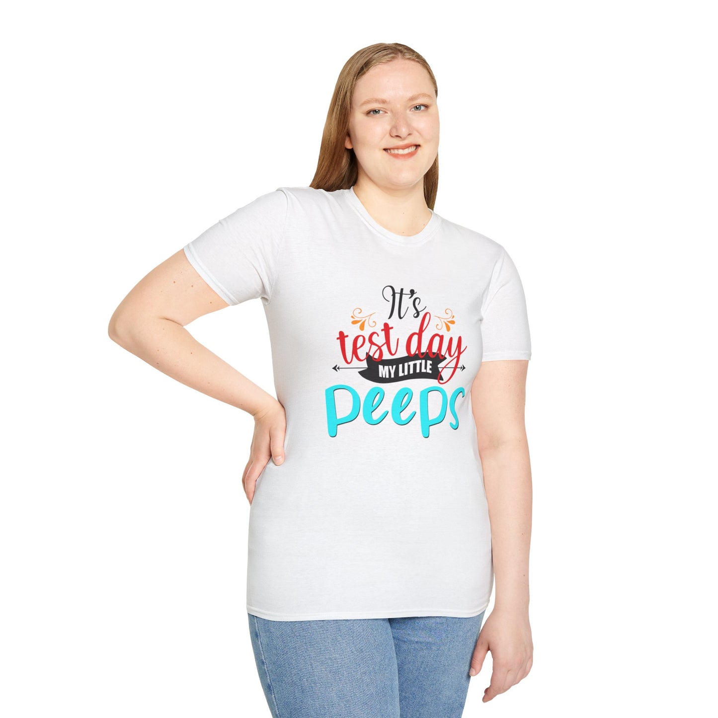 It's Test Day My Little Peeps Unisex Softstyle T-Shirt