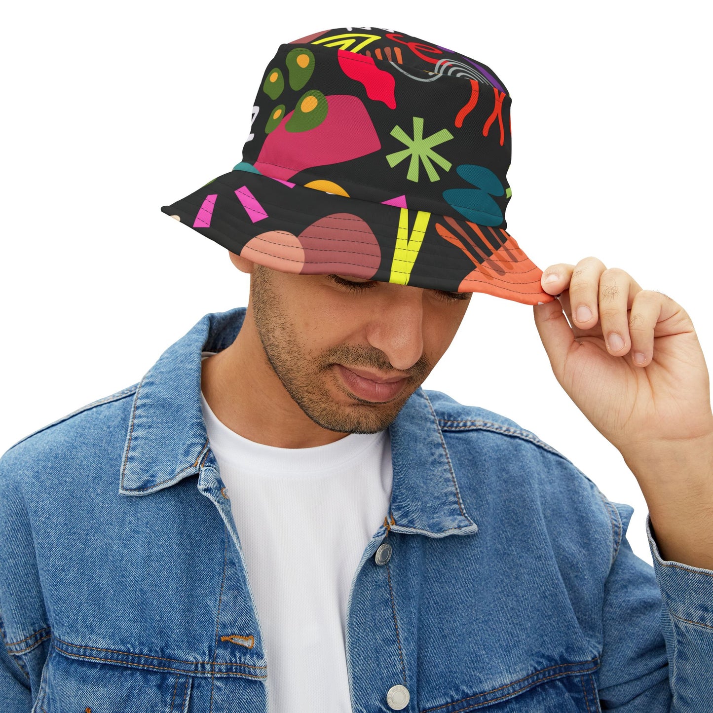 Shapes Graphic Bucket Hat