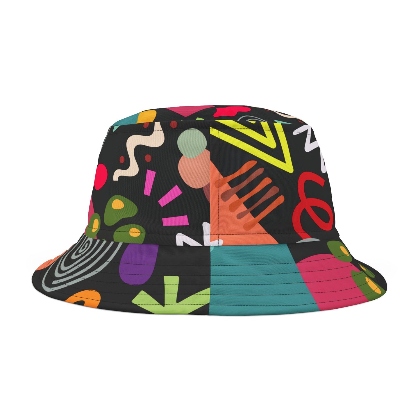 Shapes Graphic Bucket Hat