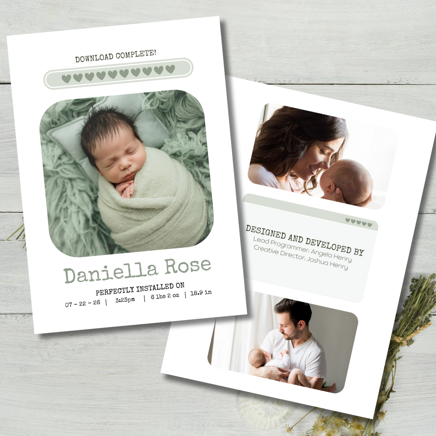 Download Complete Birth Announcement Template