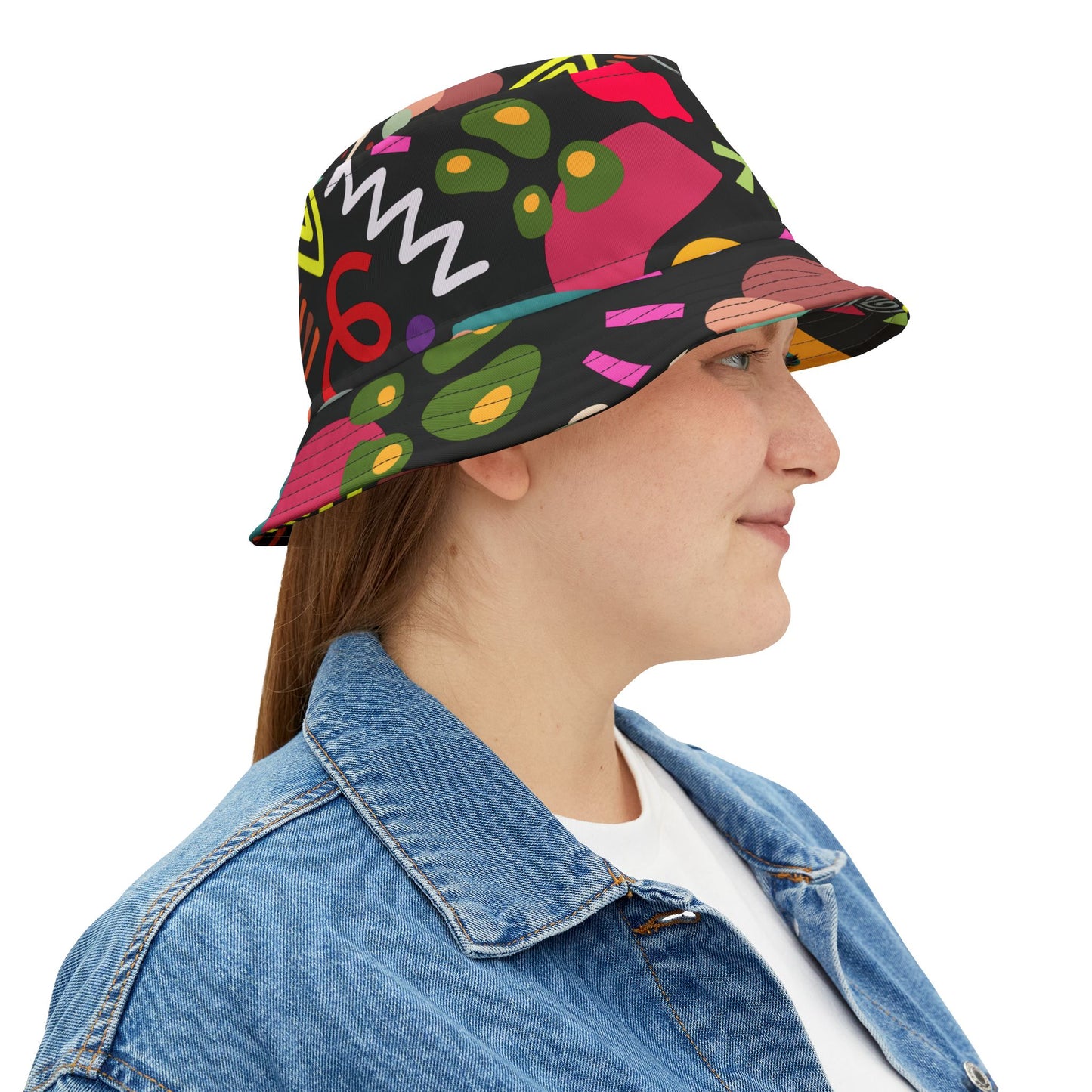 Shapes Graphic Bucket Hat