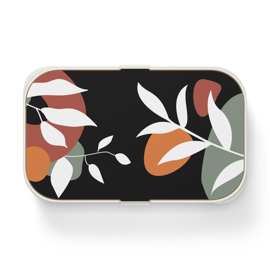 White Leaves Japandi Bento Lunch Box