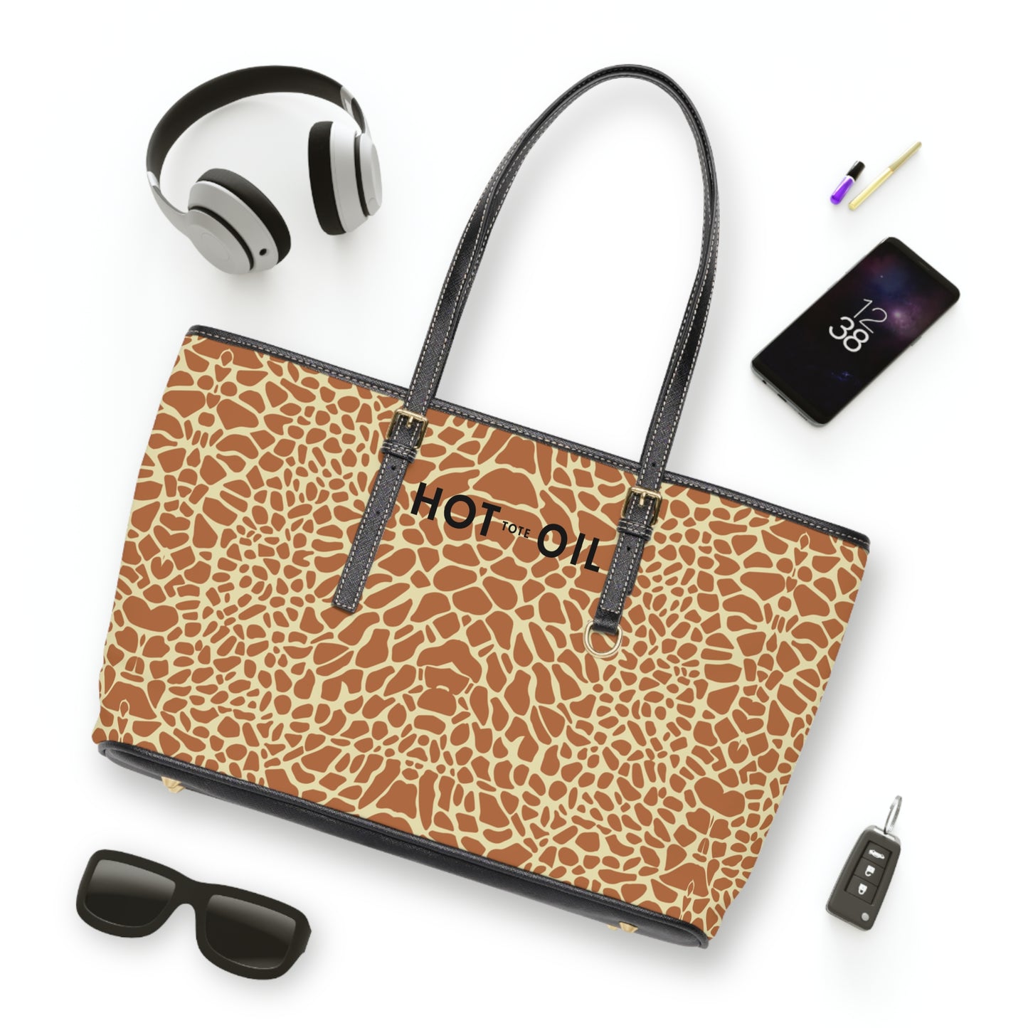 Animal Skin Hot Oil Tote PU Leather Shoulder Bag