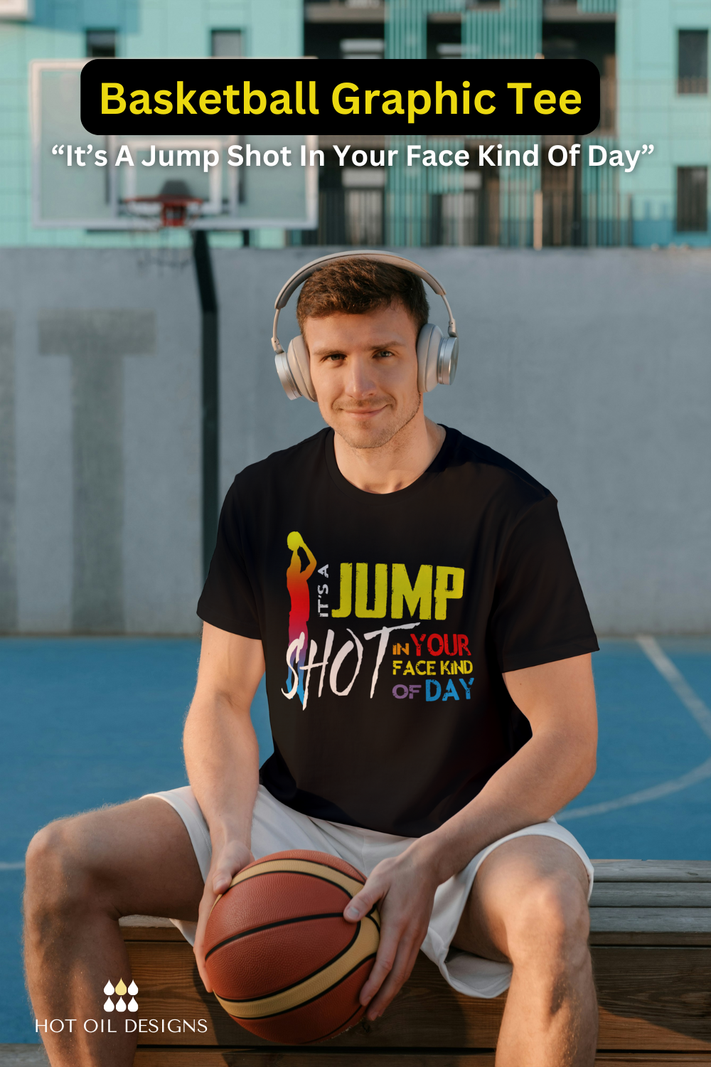 It's A Jump Shot In Your Face Kind Of Day Unisex Jersey Short Sleeve Tee