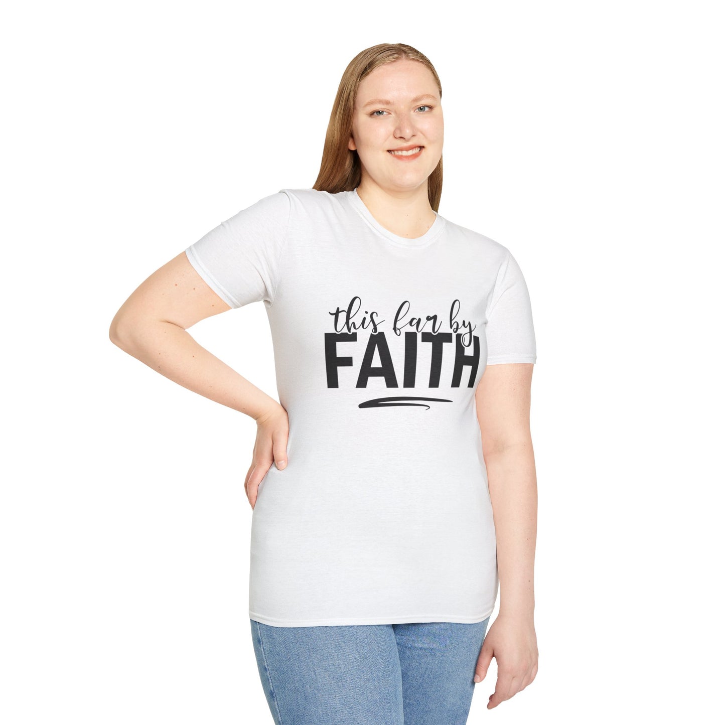 This Far By Faith Unisex Softstyle T-Shirt