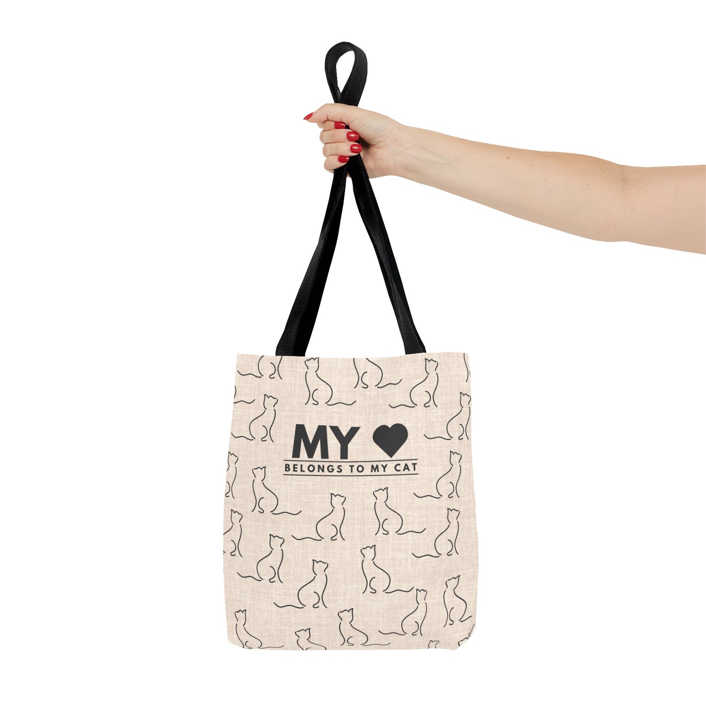 My Heart Belongs To My Cat Tote Bag