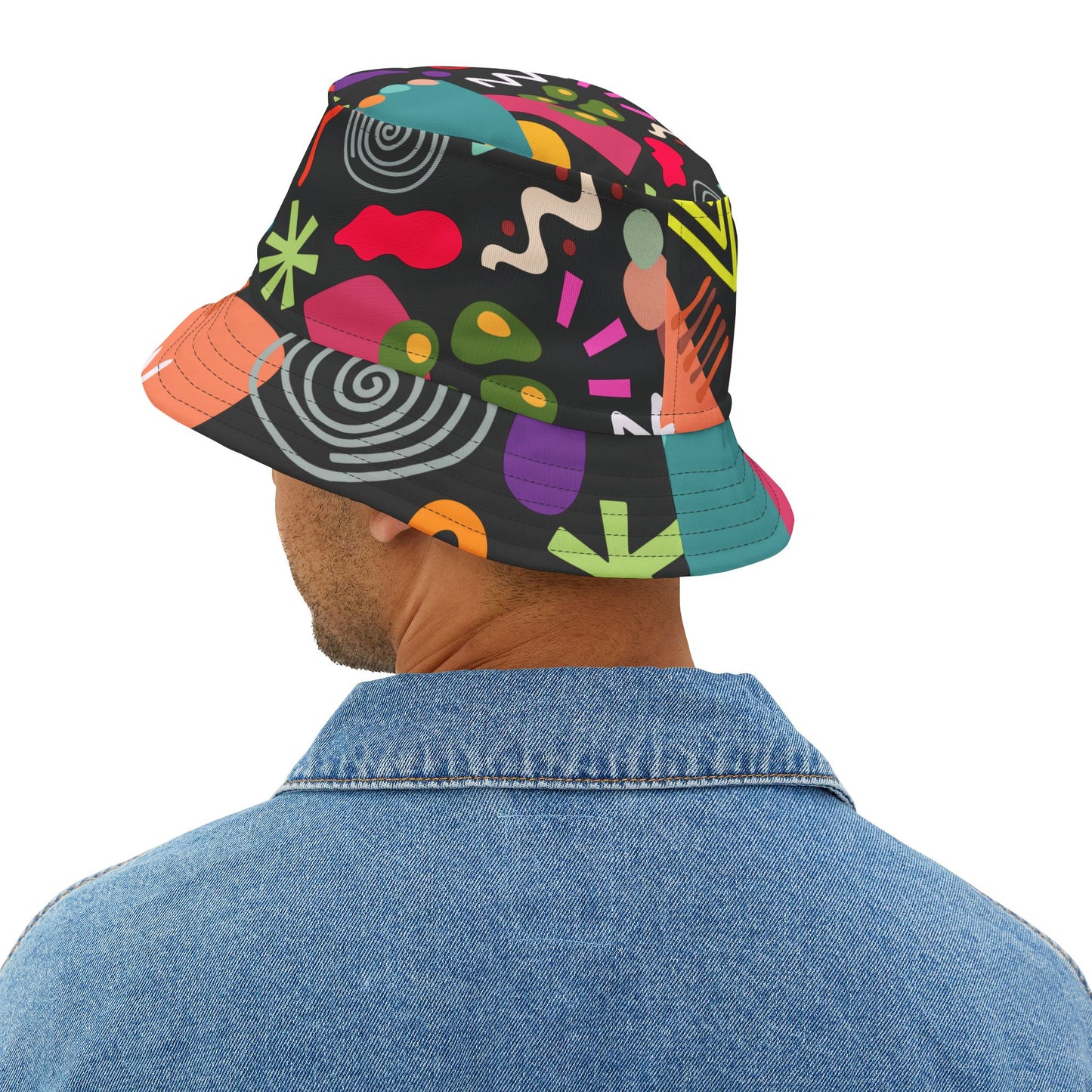 Shapes Graphic Bucket Hat