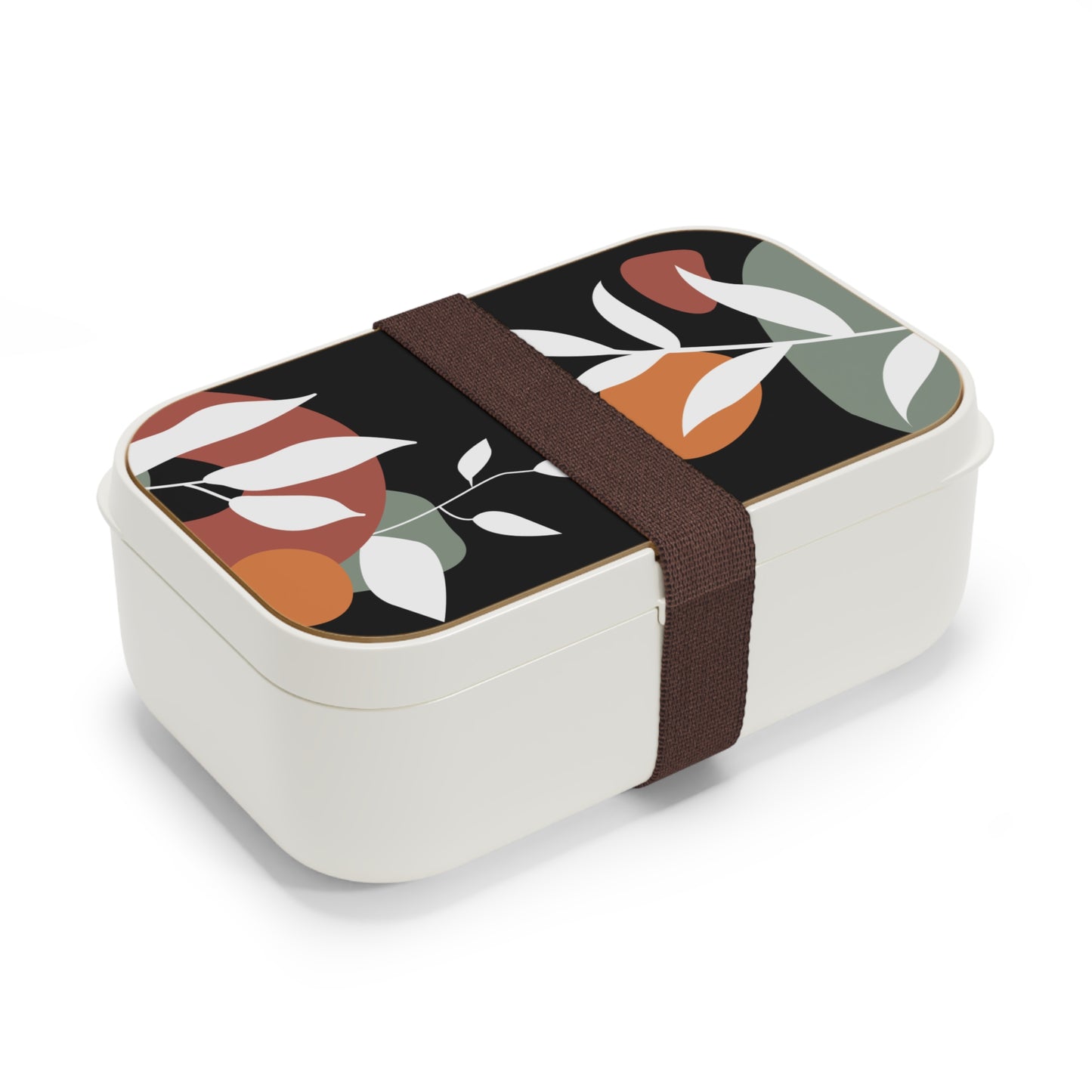 White Leaves Japandi Bento Lunch Box