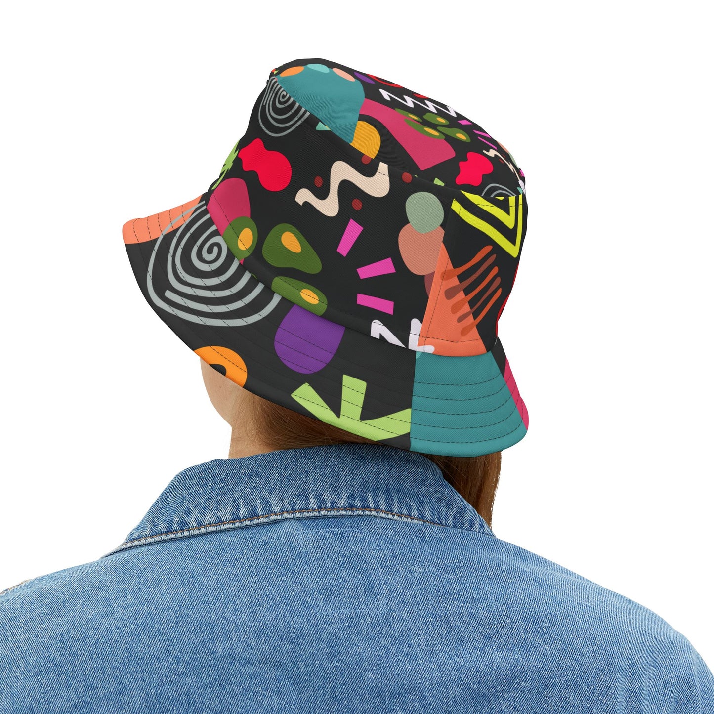 Shapes Graphic Bucket Hat