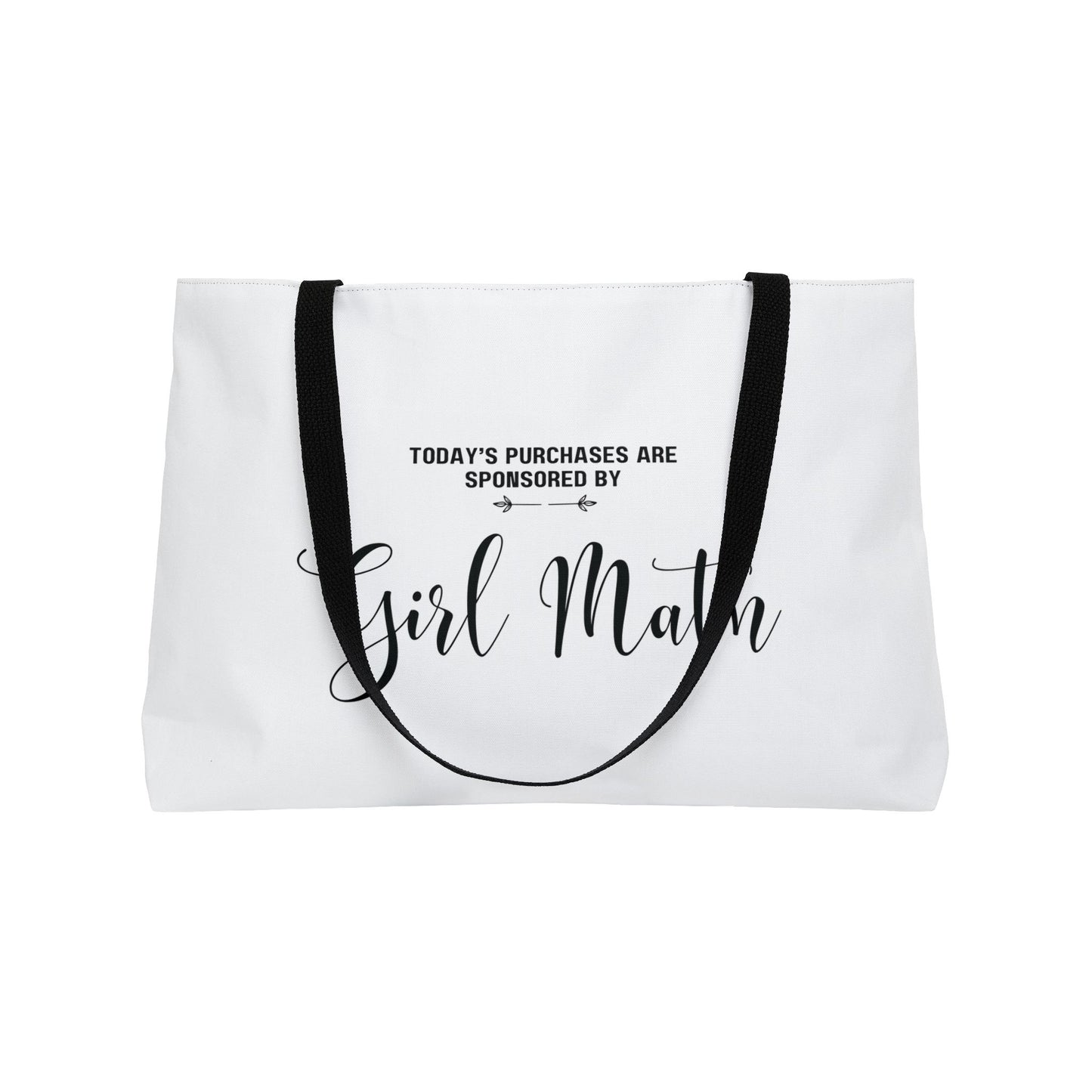 Sponsored By Girl Math Tote Bag