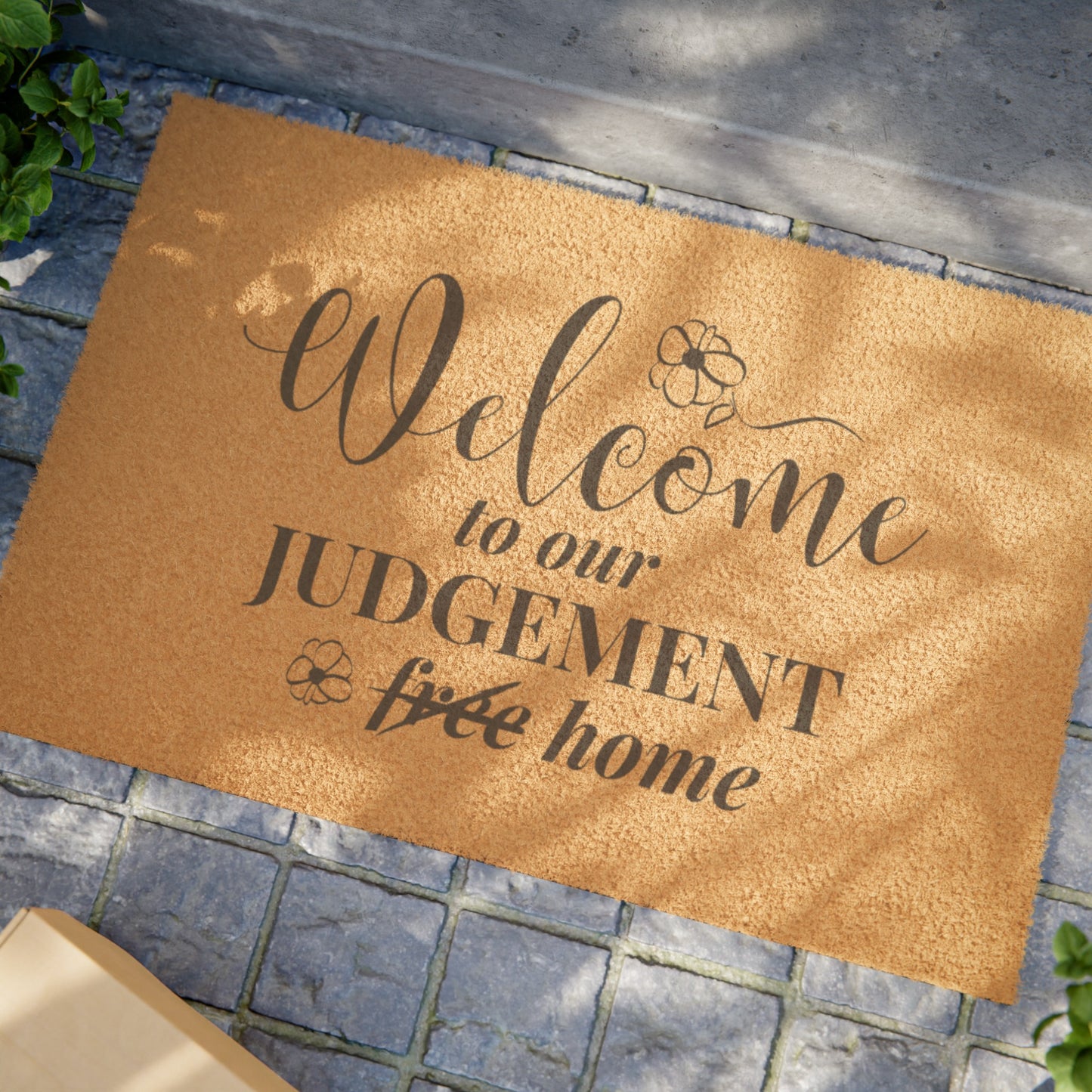 Judgement Free Welcome Doormat