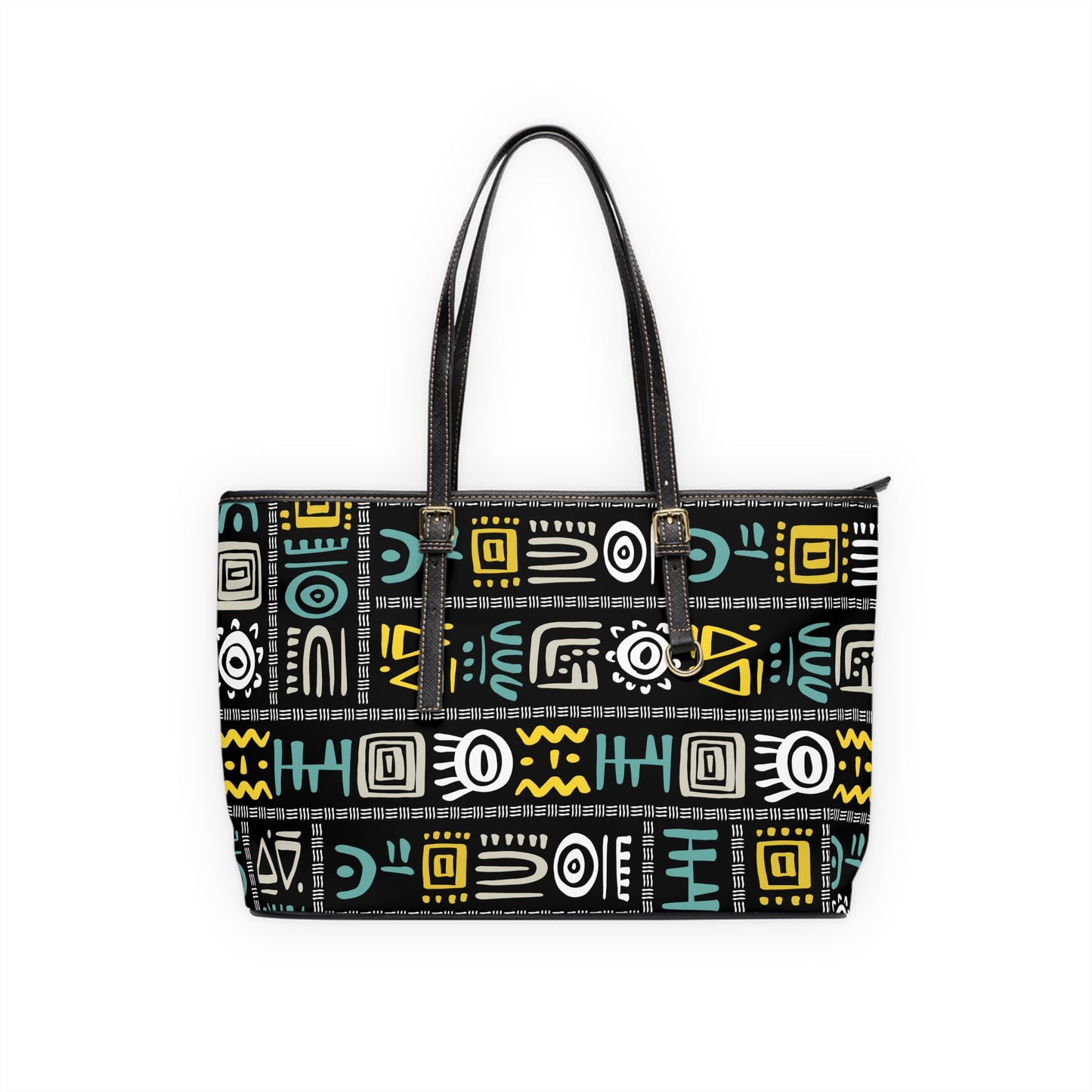 African Tribal Pattern PU Leather Shoulder Bag