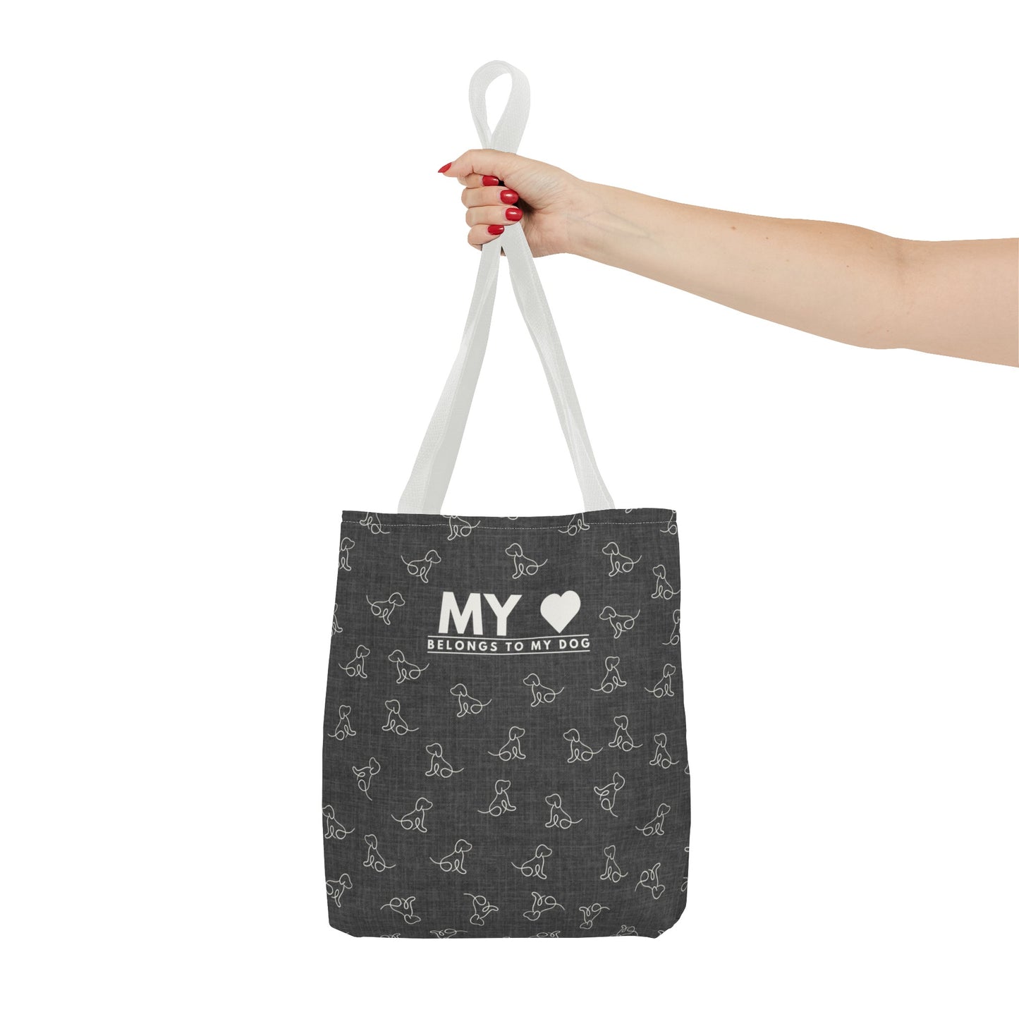 My Heart Belongs To My Dog Tote Bag