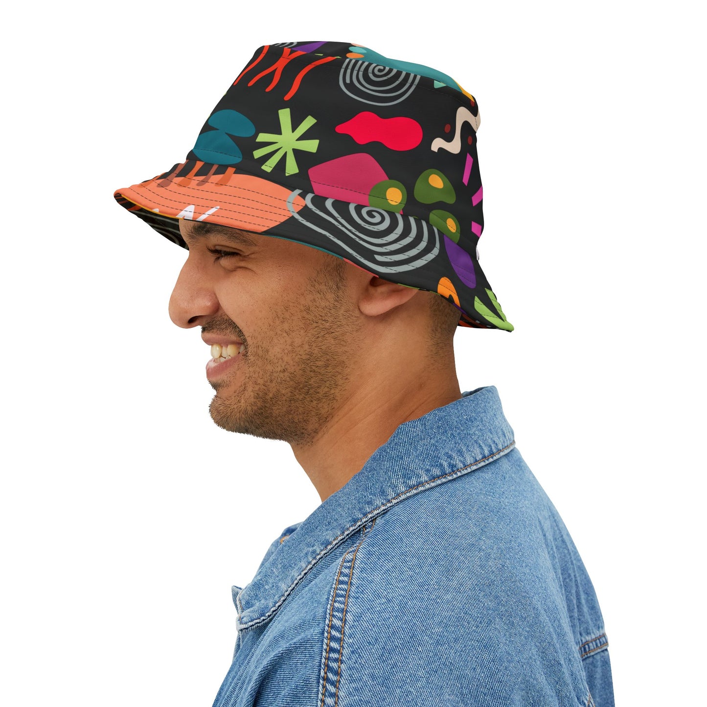 Shapes Graphic Bucket Hat