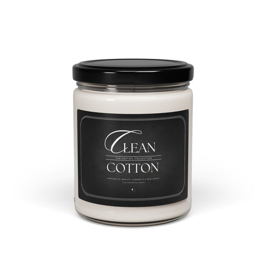 The Hot Oil Collection - Clean Cotton Scented Soy Candle, 9oz